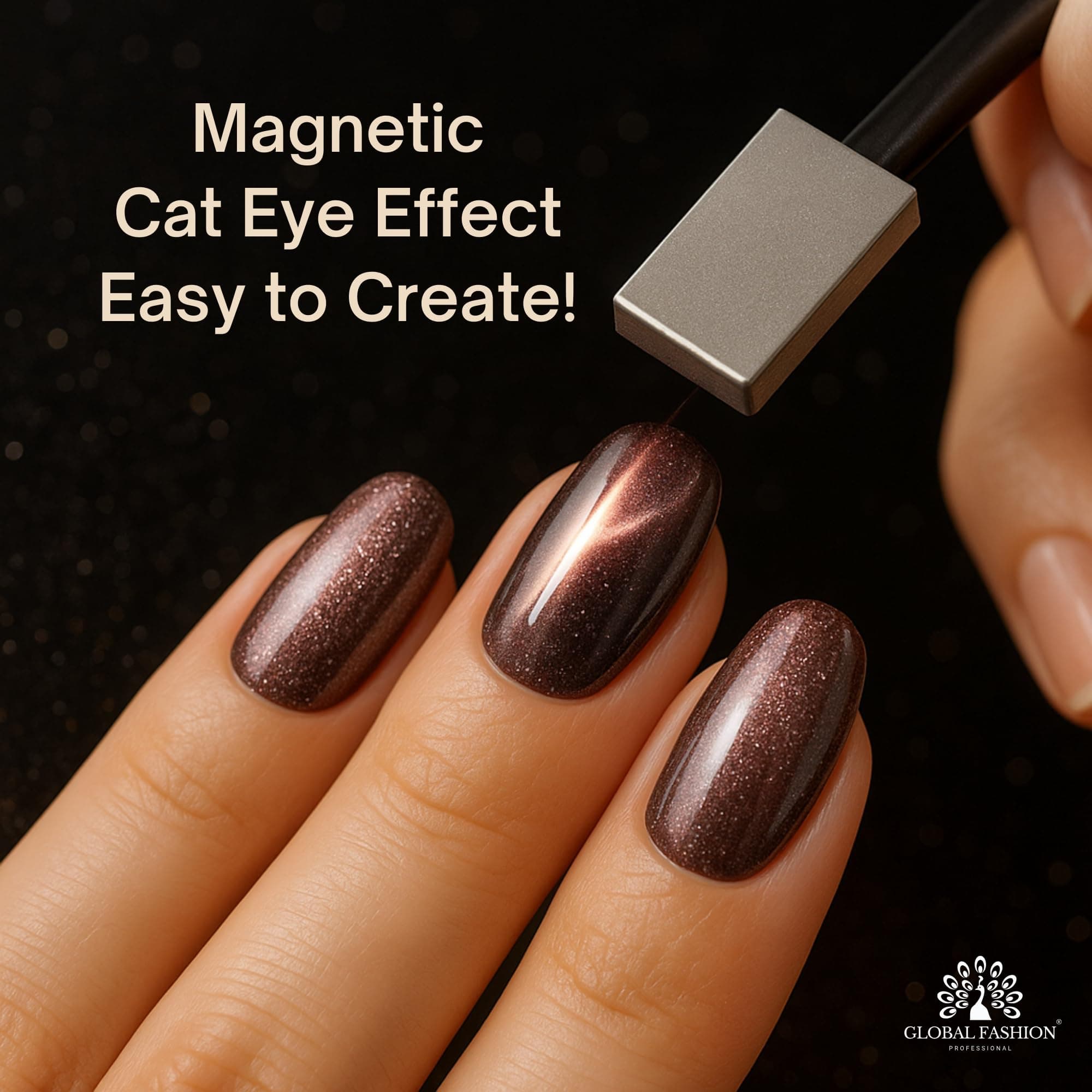 Fairy Cat Eyes Gel Polish 8ml Global Fashion | Magical Shimmer Lash | Long-Lasting Holographic, High-Gloss, Soak Off, Nail Art Design, Easy Application, Professional Manicure, Salo — 4