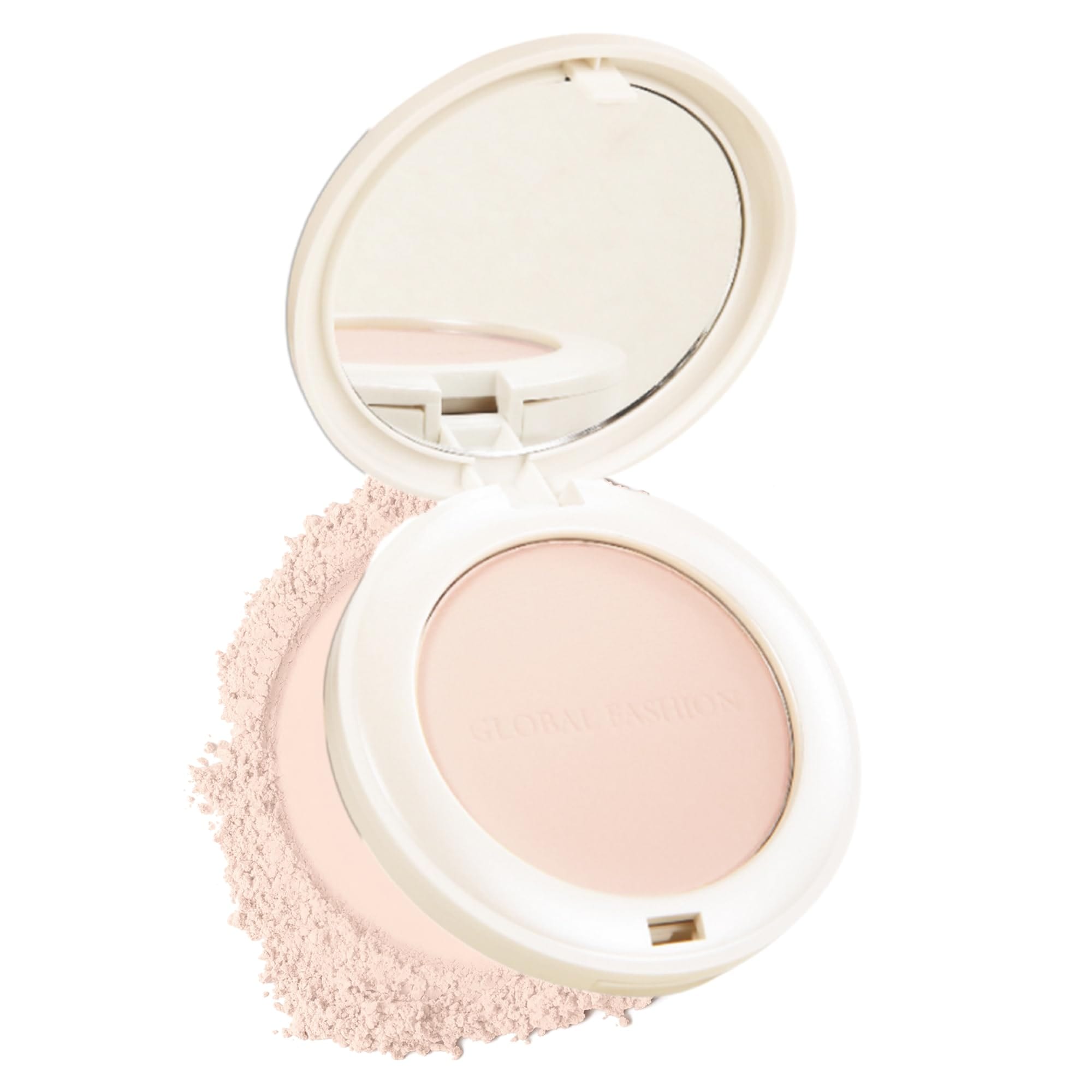 Global Fashion Compact Powder - 6 Buildable Coverage Shades, Micro Milled Velvet - Matte Pressed Powder, All-Day Oil Control & 24H Shine-Free, Non-Comedogenic, Mirror & Puff Touch