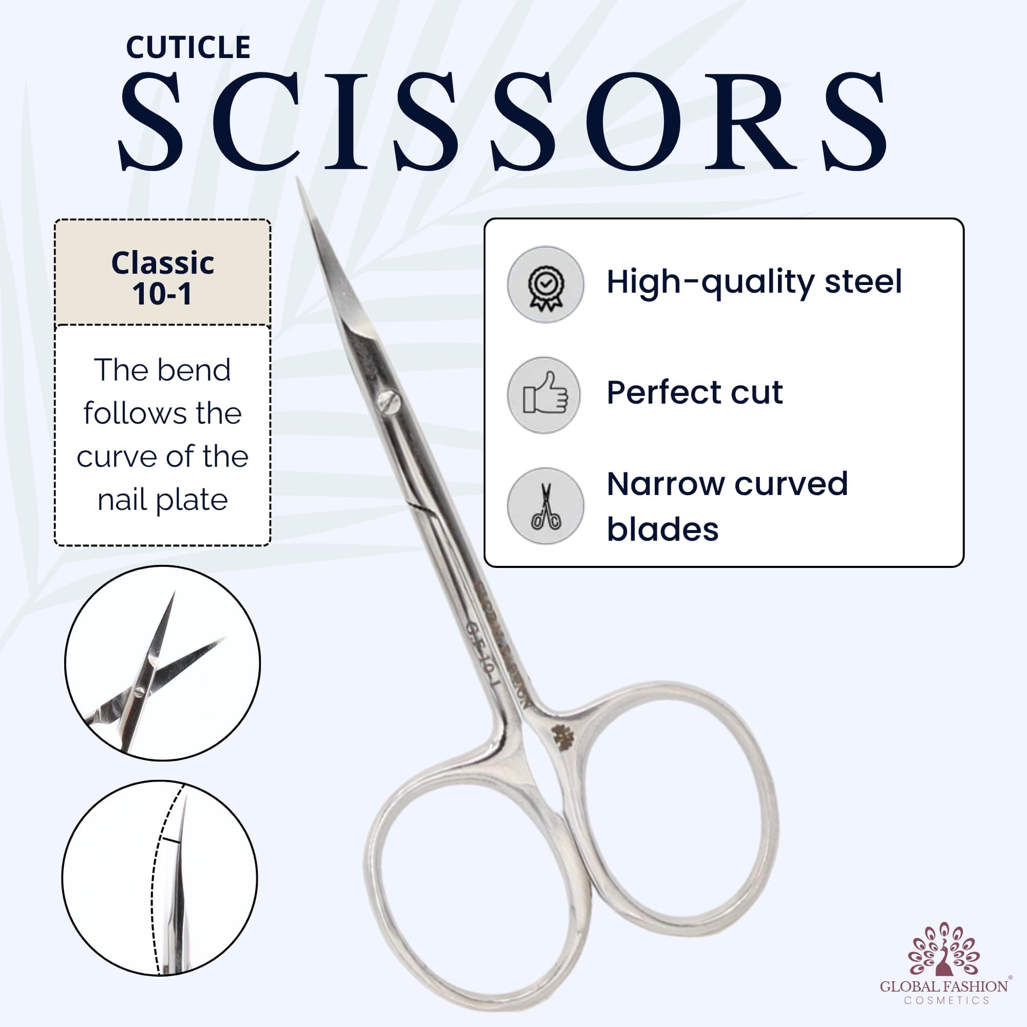 Global Fashion Cuticle Scissors – Hand Sharpened, Medical Stainless Steel, Precision Blades for Nail & Cuticle Trimming, Rust-Resistant Manicure Tool for Home & Salon Use — 2