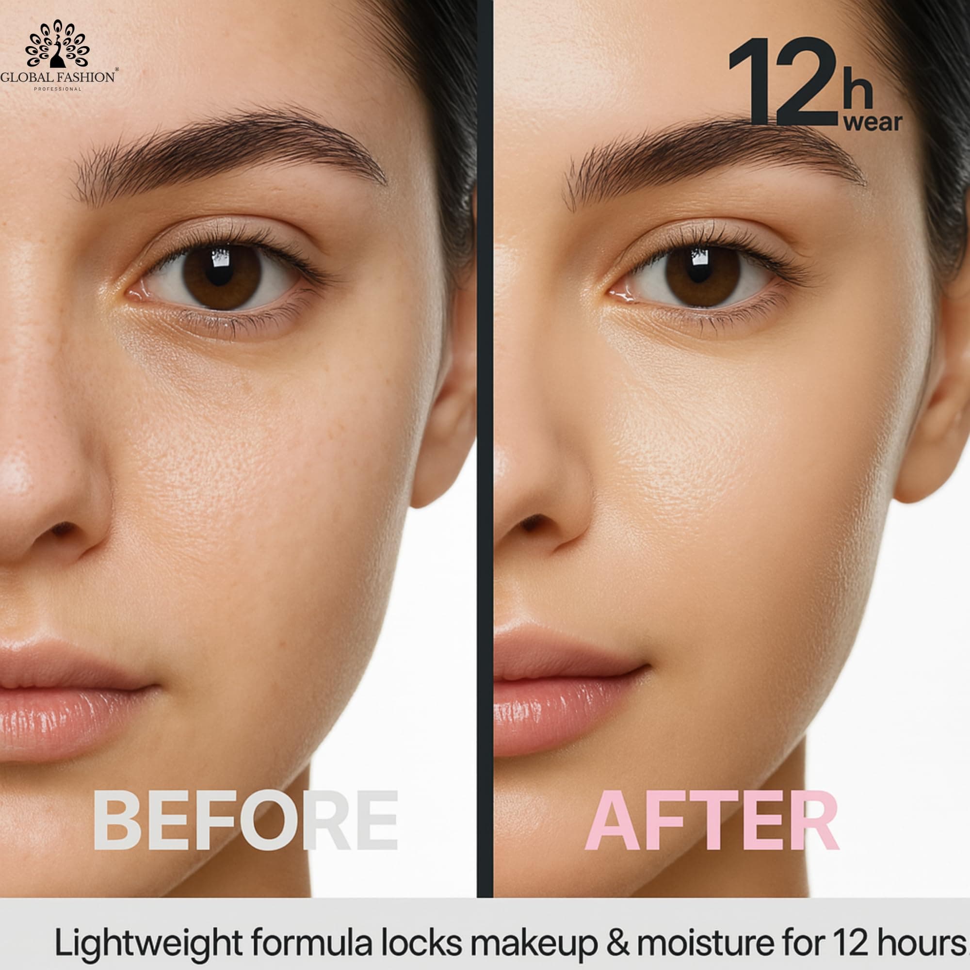 Global Fashion Hydrating Makeup Primer – Gel Face Primer with Niacinamide & Hyaluronic Acid, Pore Blur, 24 h Hydration, Airless Pump, Korean Base for Flawless, Longwear Makeup — 5