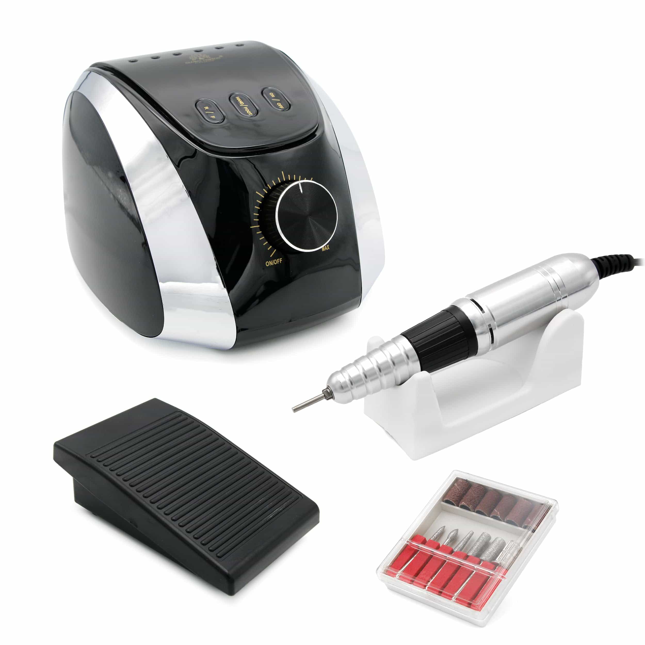 GLOBAL FASHION M13 Professional Electric Nail Drill – 68W, 35,000 RPM High-Speed E-File, Variable Speed, Forward/Reverse Rotation, Low Noise, Lightweight for Gel & Acrylic Manicure