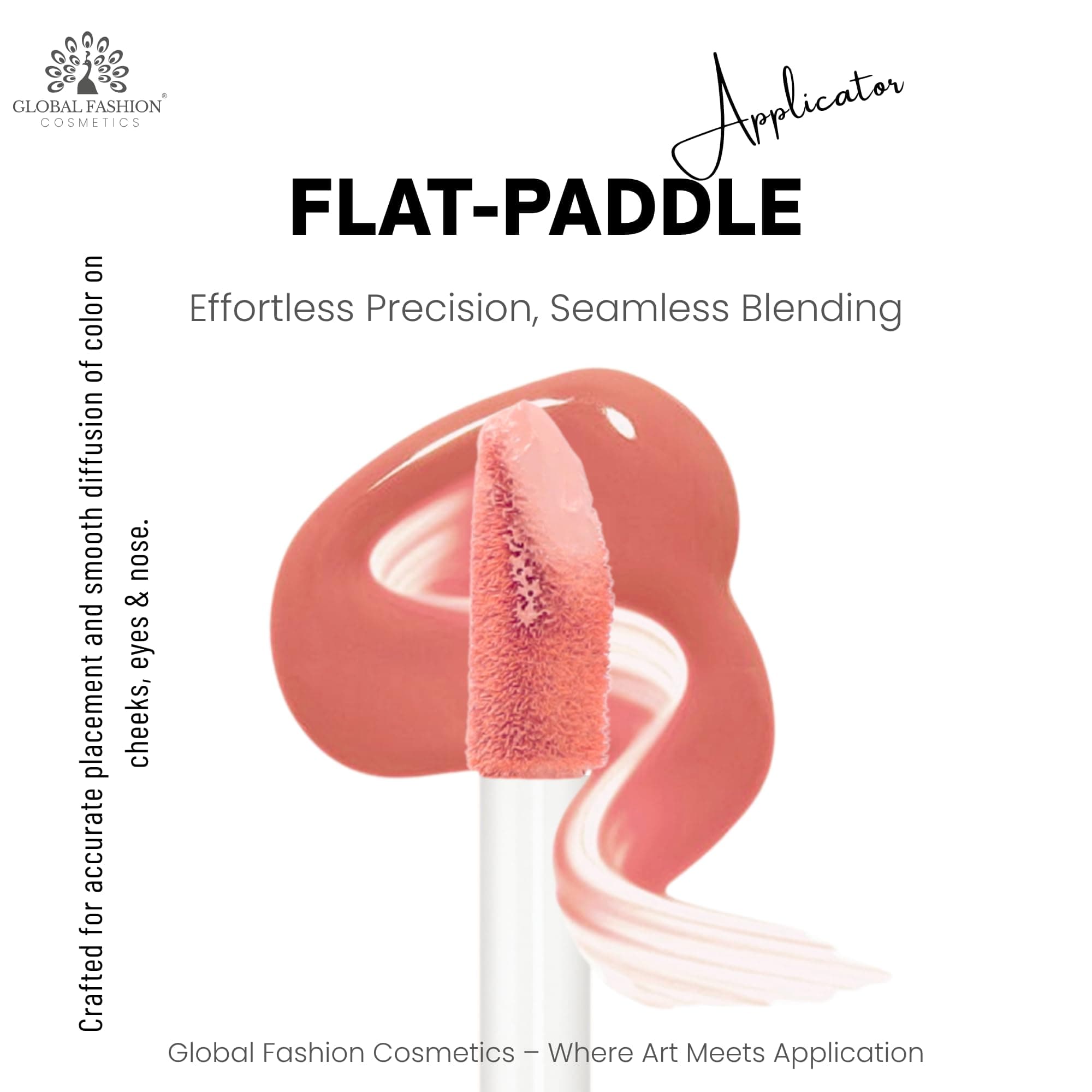 Global Fashion Silky Liquid Powder Blusher – 5 Shades, Long-Lasting Natural Glow Cheek Tint with Flat-Paddle Applicator, Air-Weight Texture, Cream to Powder Finish — 4