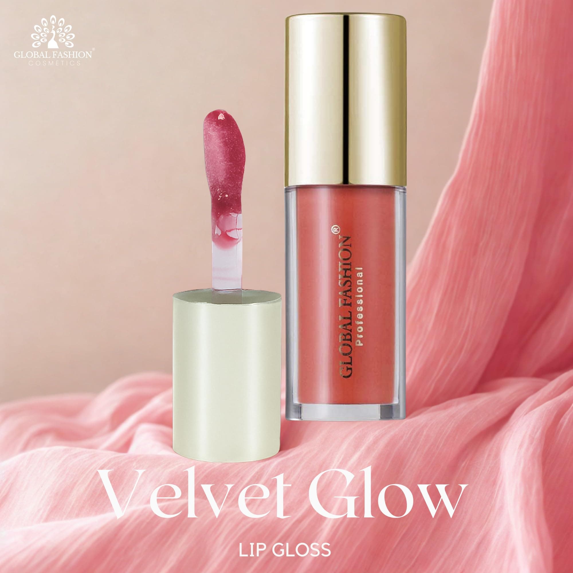 GLOBAL FASHION Velvet Lasting Matte Lip Gloss 4g - 24 Shades, Lightweight, Long-Lasting, Non-Sticky, High-Pigment, Hydrating with Jojoba Oil & Vitamin E for Smooth Wear — 4
