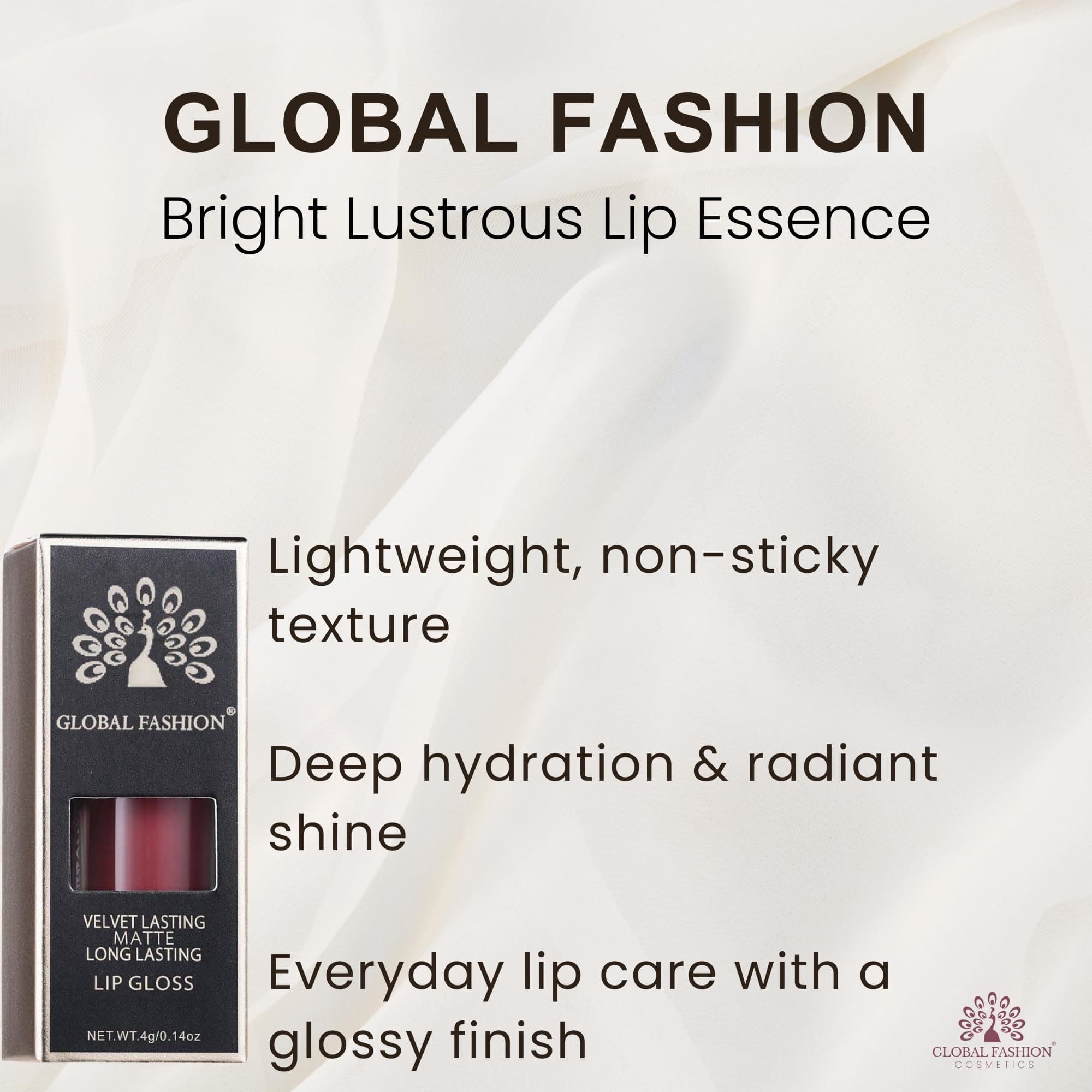 GLOBAL FASHION Velvet Lasting Matte Lip Gloss 4g - 24 Shades, Lightweight, Long-Lasting, Non-Sticky, High-Pigment, Hydrating with Jojoba Oil & Vitamin E for Smooth Wear — 7