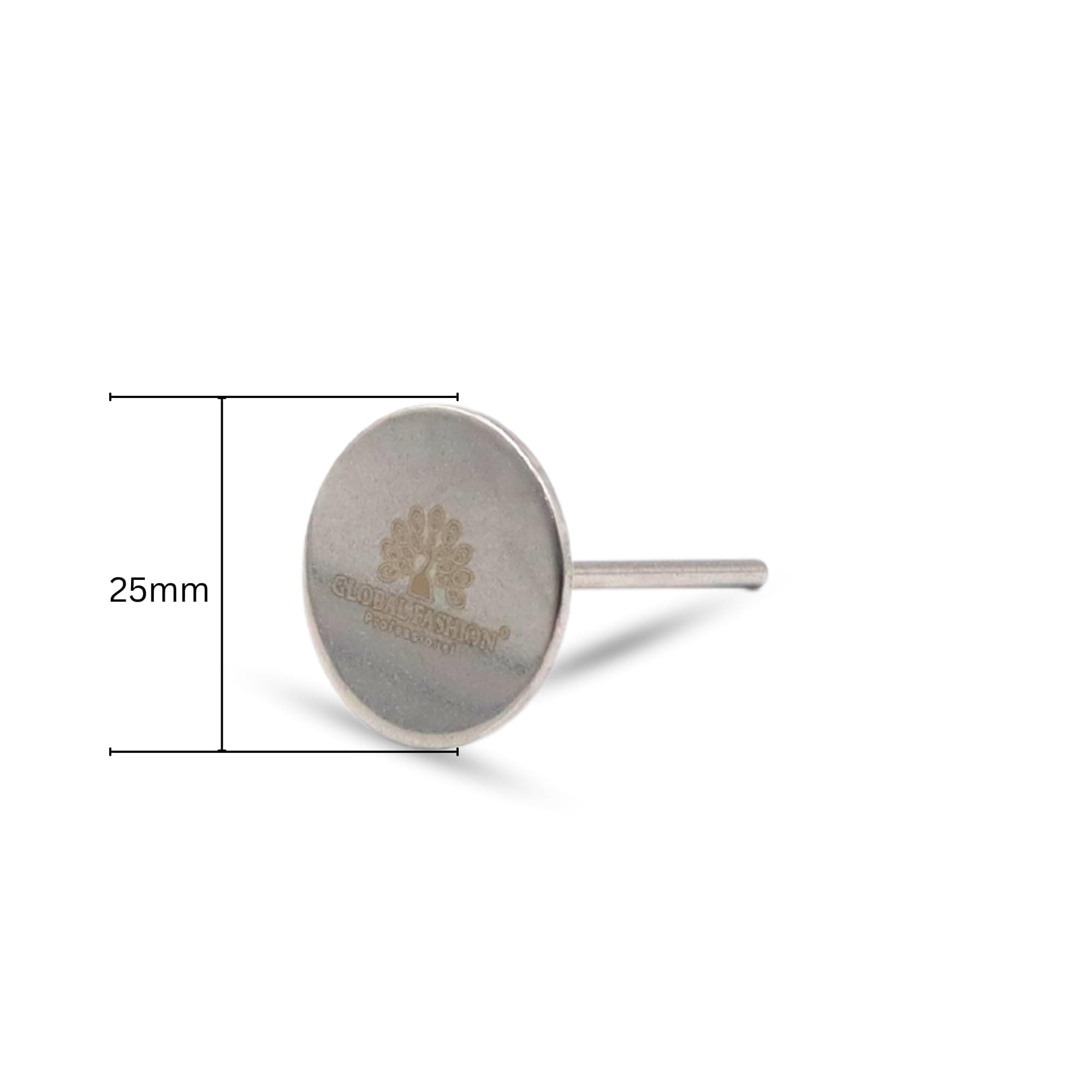 Global Fashion® Stainless Steel Disc for Sanding Paper (25mm, 20mm, 15mm) - Metal Disk Nail Drill Bits & Drill Nails Accessories — 7