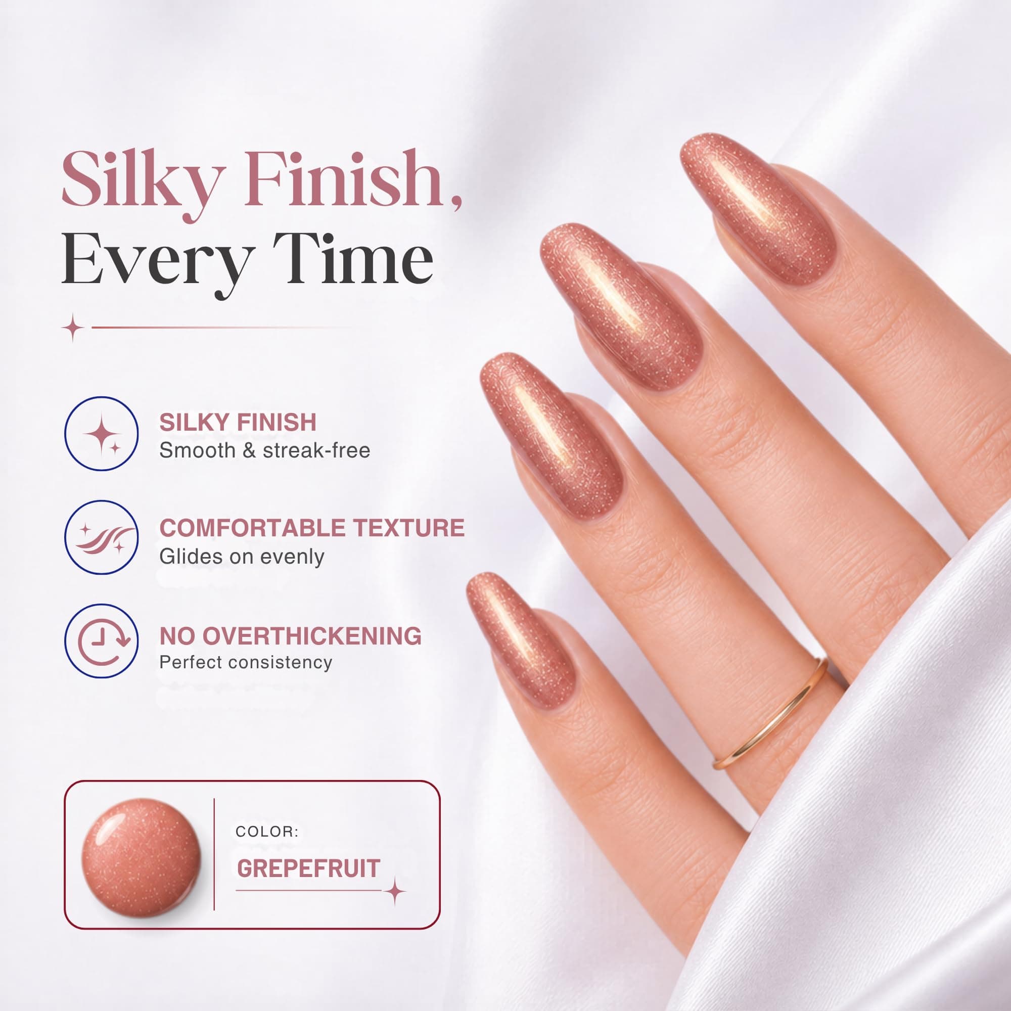 Fruite Cat eyes 11D Magnetic Gel Polish, Blueberry Purple, 8ml (Grapefruit) — 3