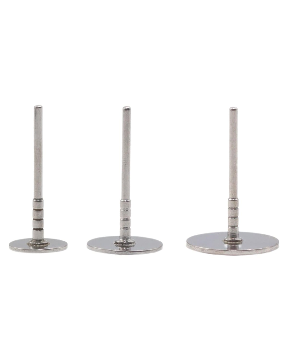 GLOBAL FASHION Professional Stainless Steel Disc for Sanding Paper (25mm, 20mm, 15mm) - Metal Disk Nail Drill Bits & Drill Nails Accessories | (Set of 3) — Size disc-set-of-3