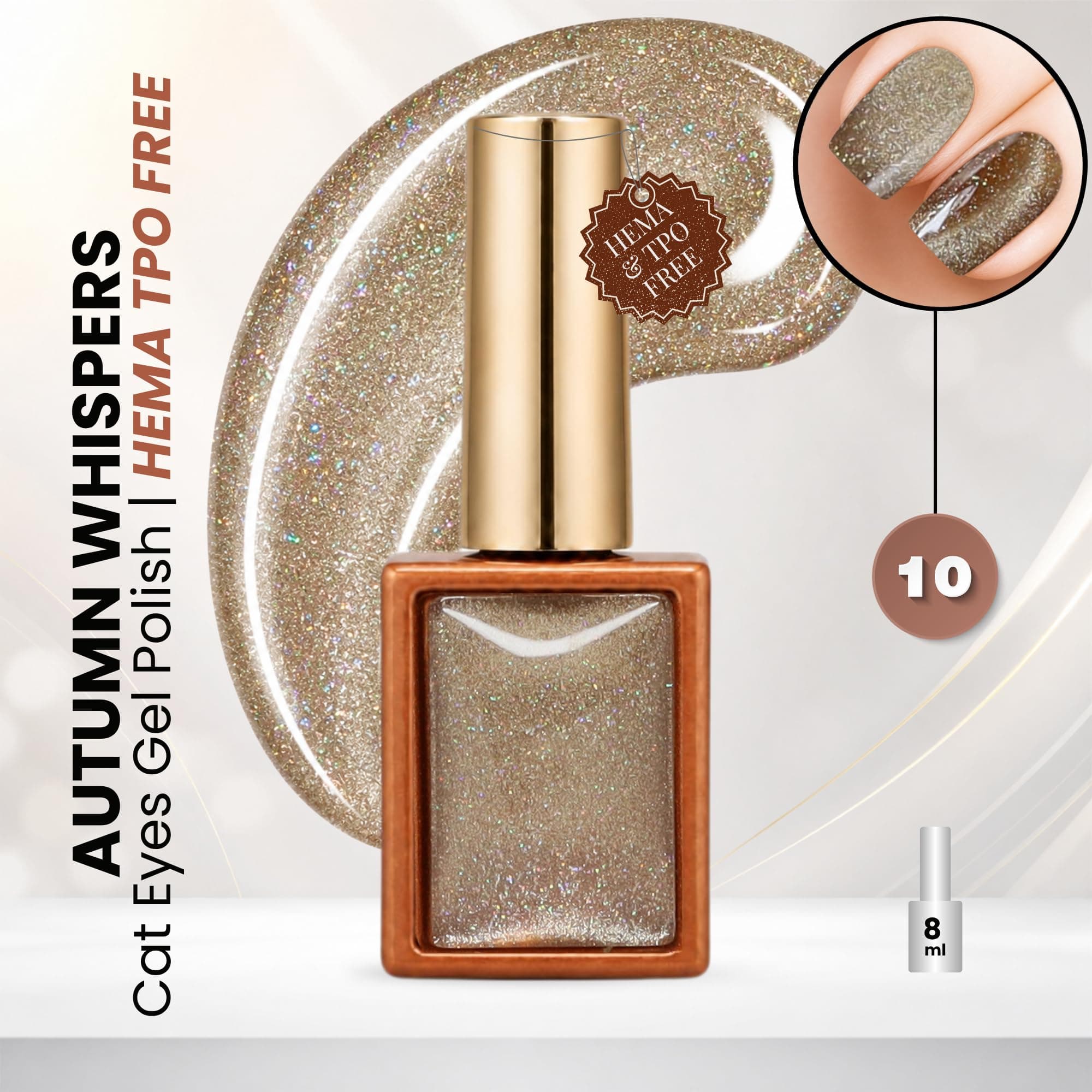 Autumn Whispers Cat Eye Magnetic Gel Polish 8ml 10 — 2