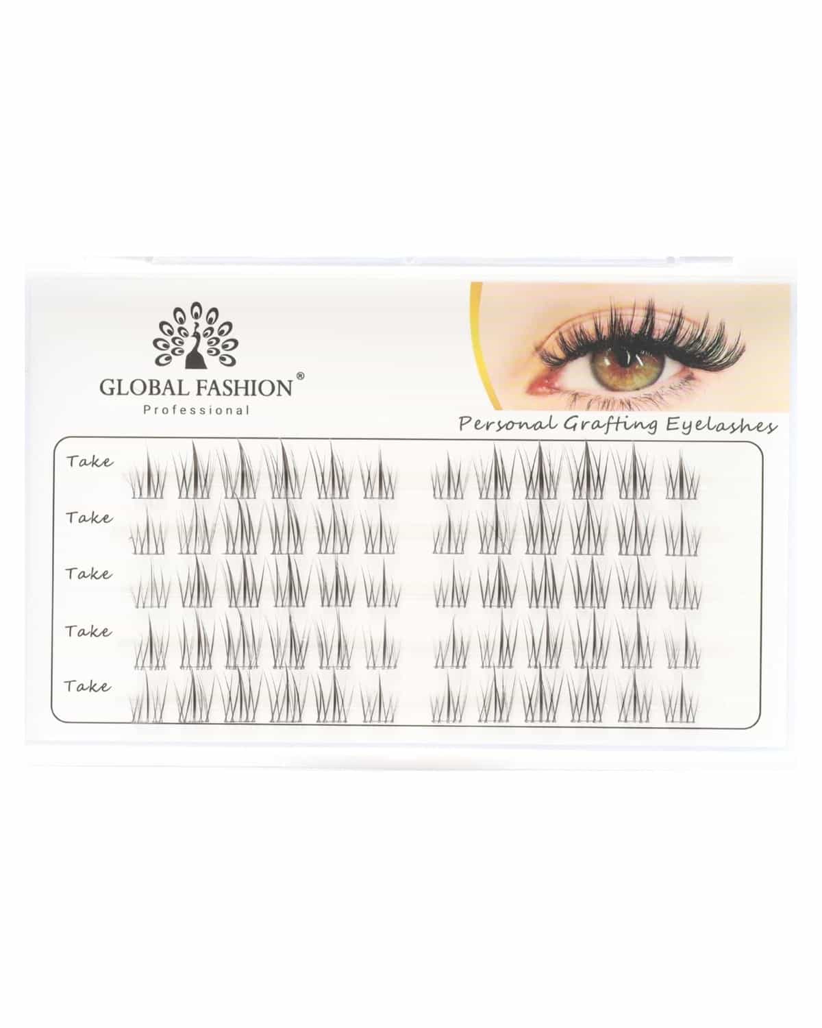 GLOBAL FASHION Professional Premade Lash Fans (11mm, 12mm, 13mm) | Multipack Natural Volume - Easy, Fluffy Lashes in Minutes! | (SY-A122-02 (60 Fans))