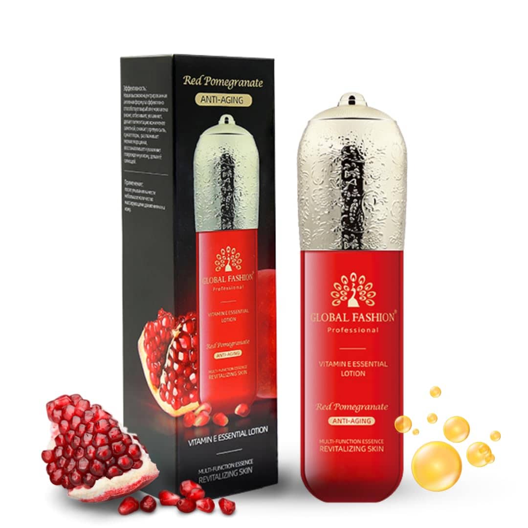 Daily Face Lotion with Vitamin E & Red Pomogranate, Deep Nourshing Lotion for Anti-Aging, Wrinkles, Maintains Healthy Skin Barrier, Non-Greasy, Moisture Lock, All Skin Types - 100