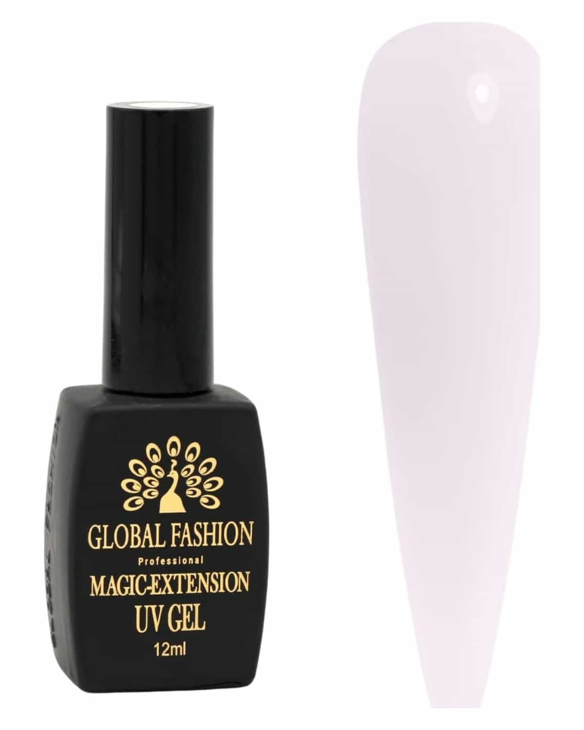 Global Fashion Magic Extension UV Gel -12ml Self-Leveling Builder for Nail Extensions, French Manicure Base, Hard Gel Formula, Long-Lasting, Professional Use, Soak Off, UV/LED Curable (20)
