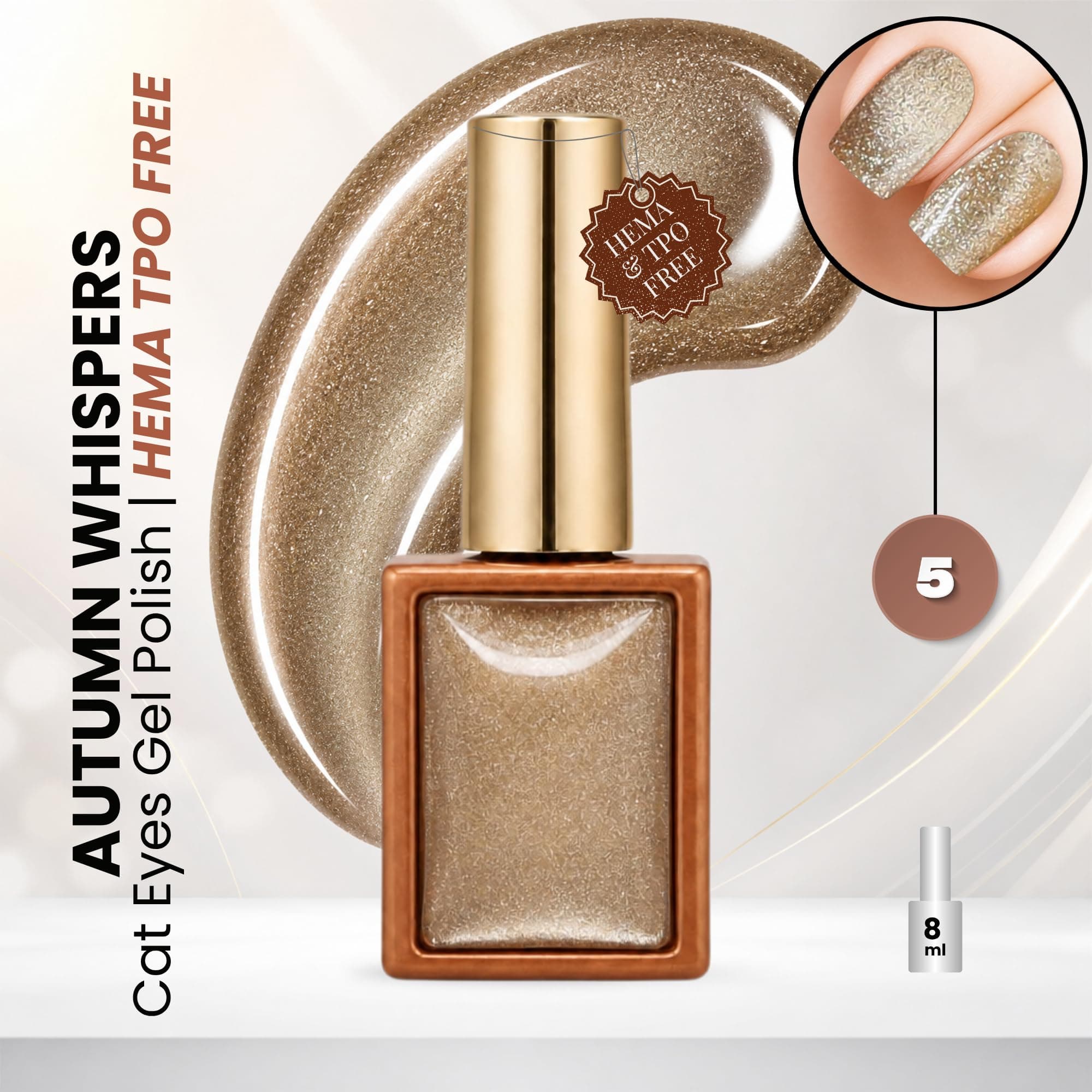 Autumn Whispers Cat Eye Magnetic Gel Polish 8ml 05 — 2