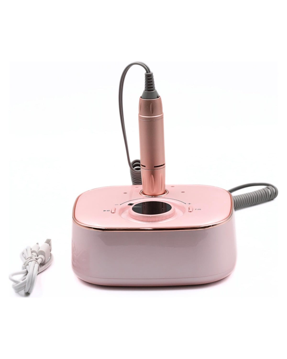 GLOBAL FASHION S306 Cordless Nail Drill – 35,000 RPM Rechargeable E-File, LCD Display, Adjustable Speed, Lightweight, Low Noise, for Gel,Acrylic Nails, DIY Manicure & Pedicure at Home or Salon (Pink)