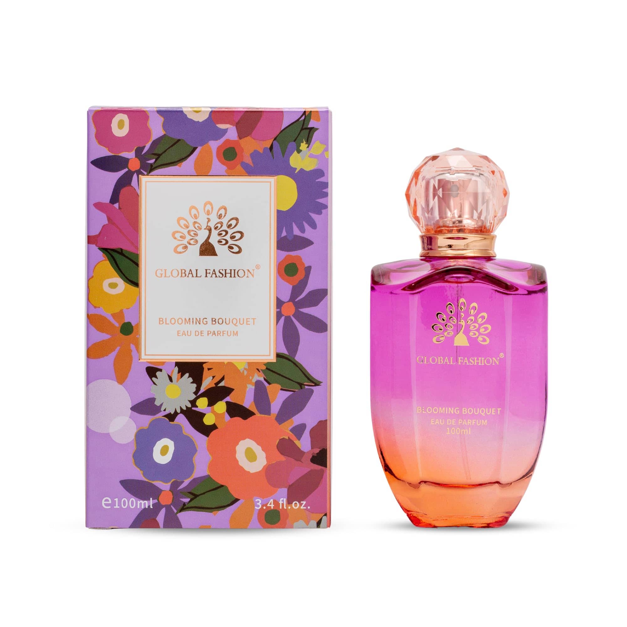 Eau De Parfum 100ml - Global Fashion | Natural Spray Luxury Fragrance for Women, Long-Lasting with Bergamot, Rose, Jasmine, Musk & Vanilla Notes | Perfect for Any Occasion (Bloomin)