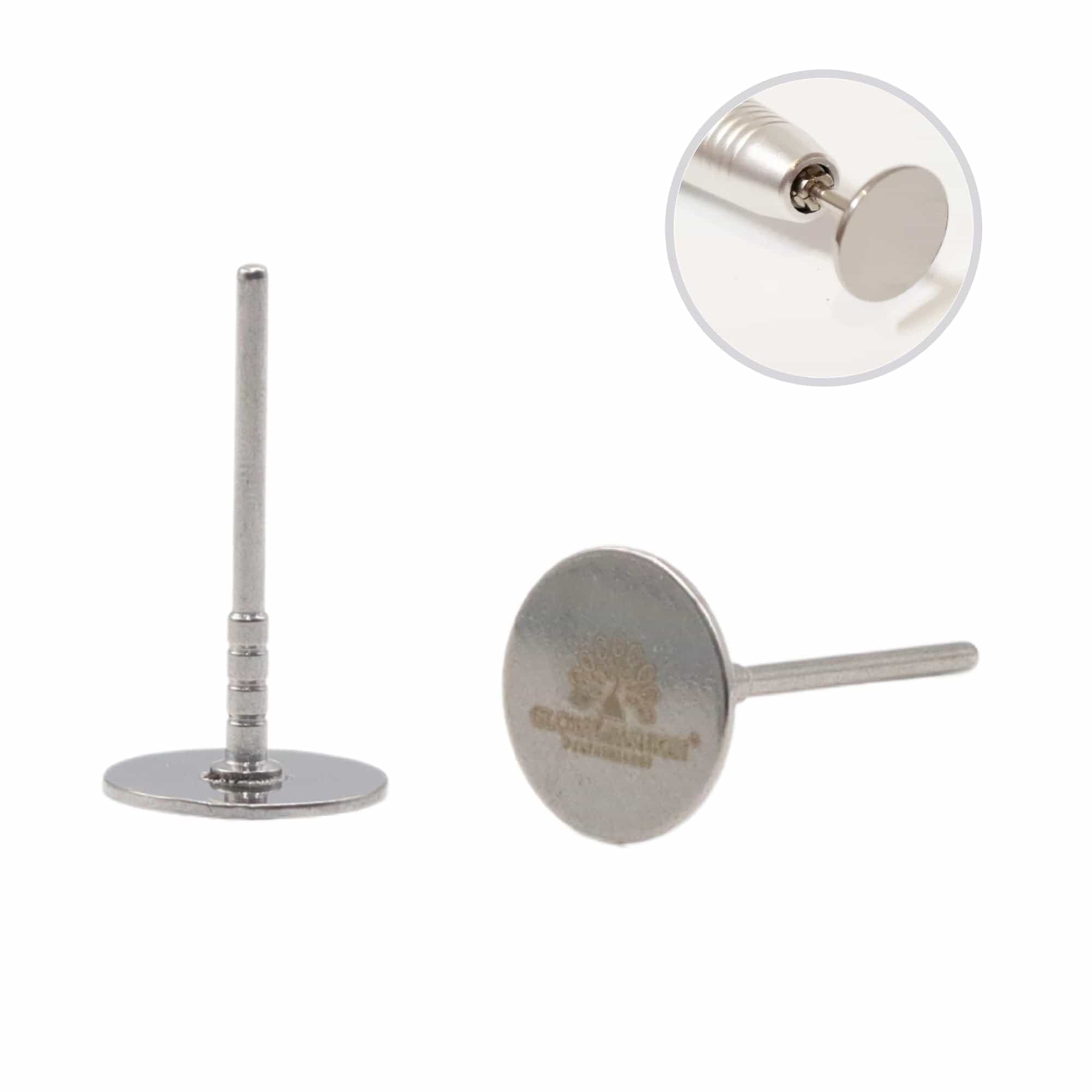 GLOBAL FASHION Professional Stainless Steel Disc for Sanding Paper (25mm, 20mm, 15mm) - Metal Disk Nail Drill Bits & Drill Nails Accessories | (20mm)