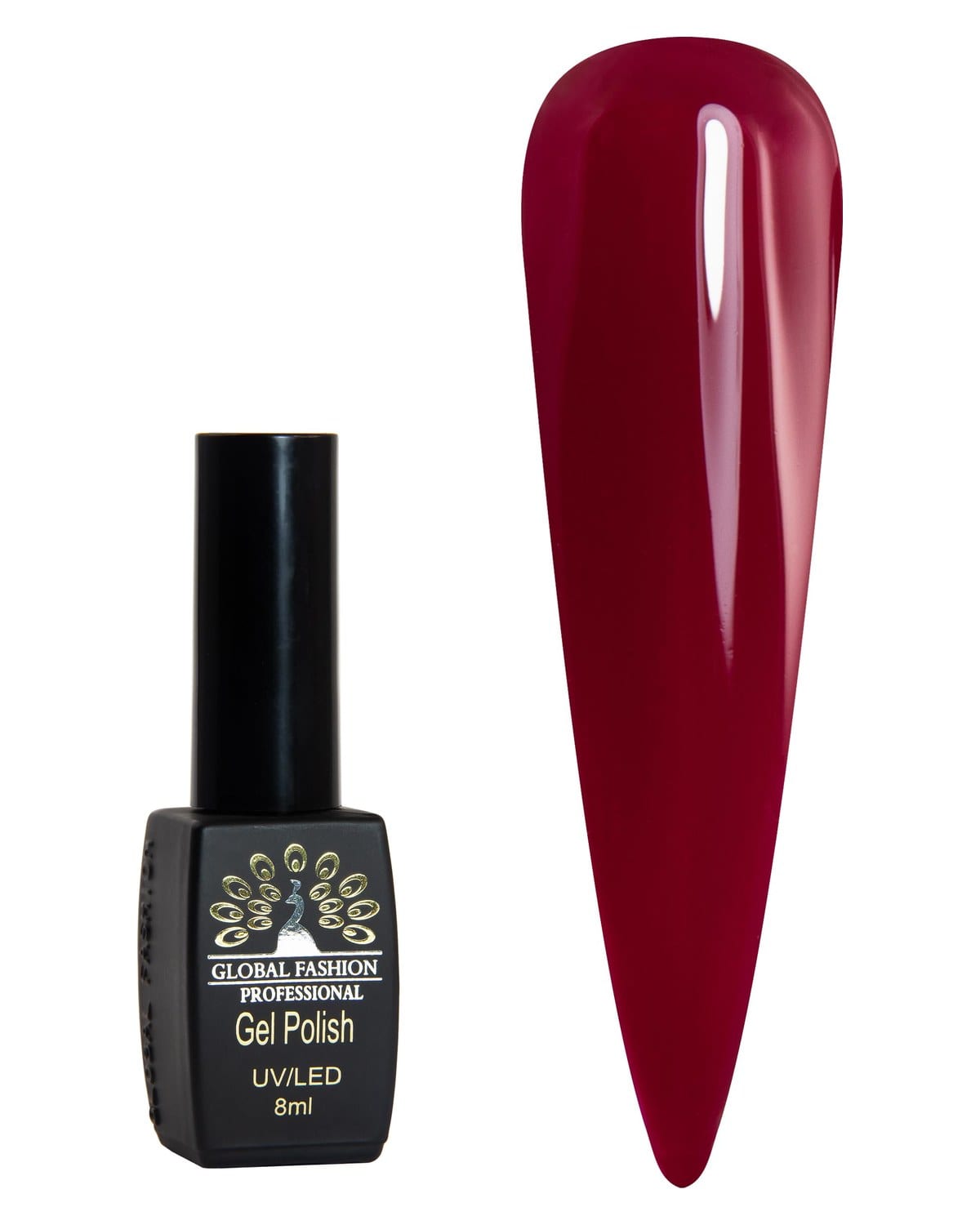 Black Elite Gel Polish 8ml, Long-Lasting Gel Colors, (022)