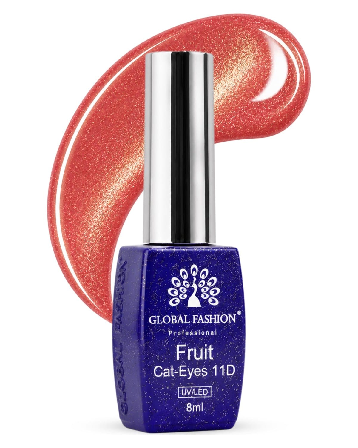Fruite Cat eyes 11D Magnetic Gel Polish, Blueberry Purple, 8ml (Grapefruit)