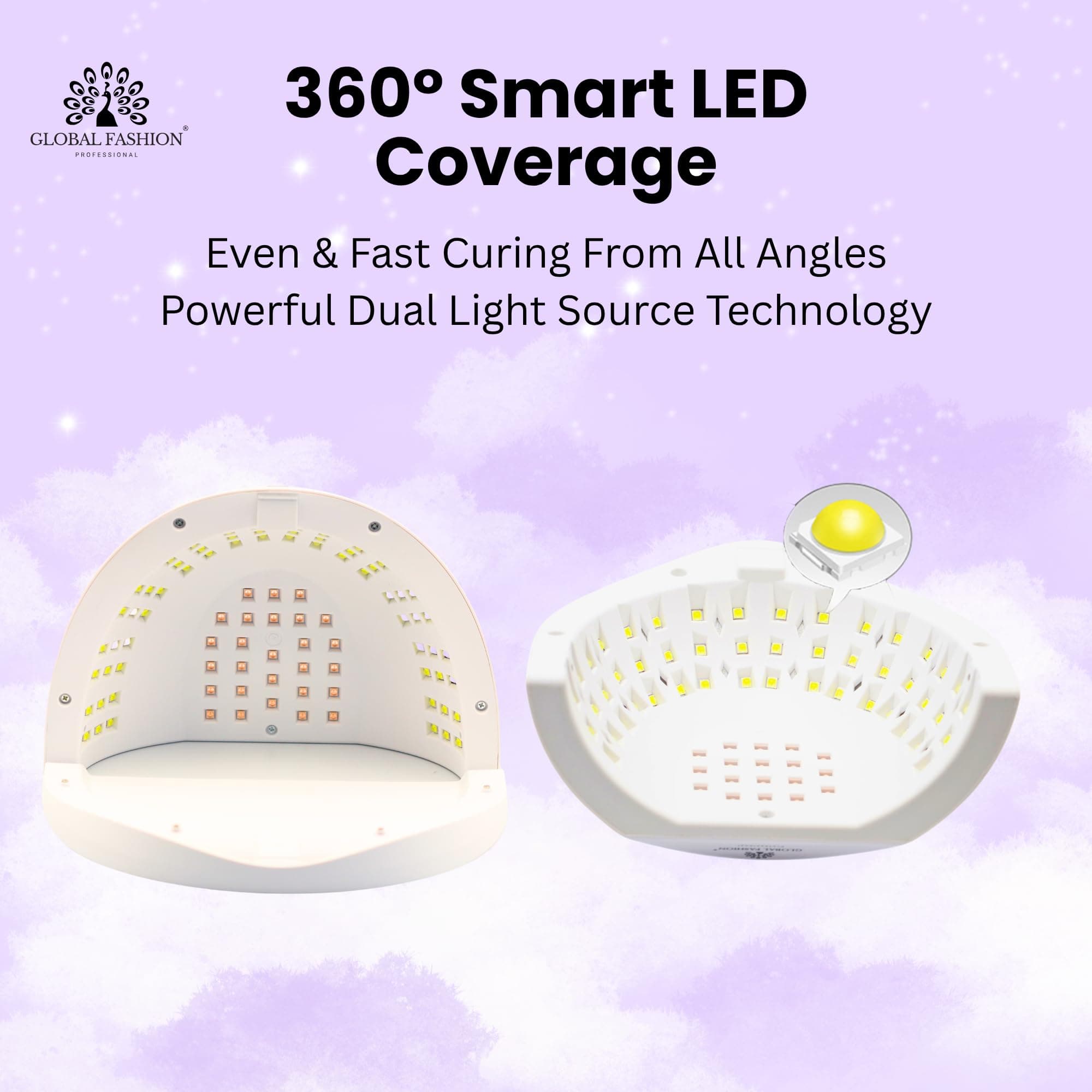 GLOBAL FASHION 368W UV LED Nail Lamp for Gel Nails — 5