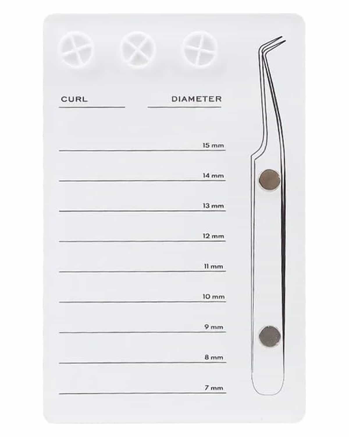 GLOBAL FASHION Premium Acrylic Eyelash Extension Eye Lash Pallet Tool - Grafting False Eyelash Organizer - Extension Pad Lash Tray - Durable Gasket for Adhesive Glue - Professional Salon Use | (White)