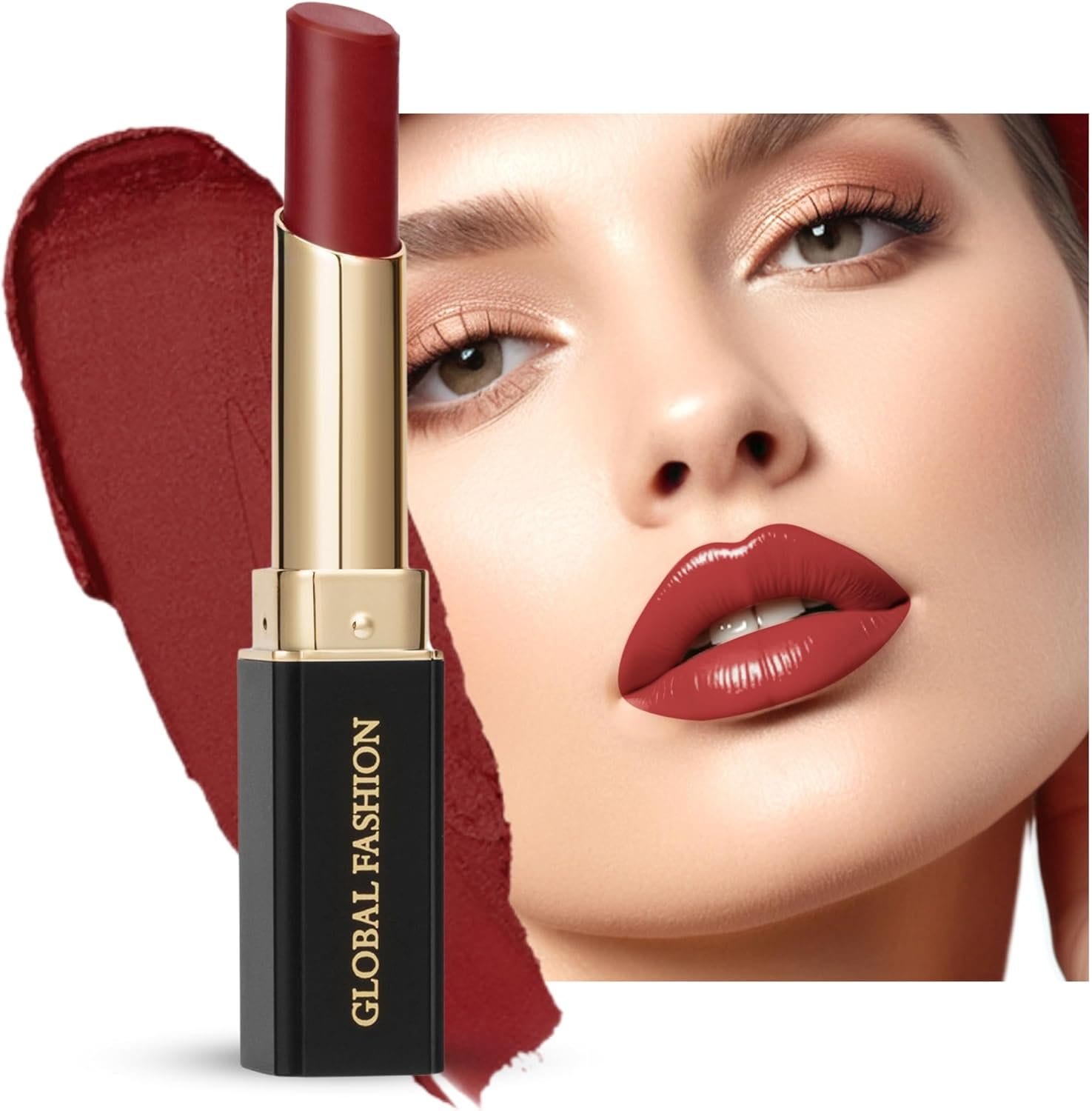 Global Fashion Silk Smooth Matte Lipstick – Long-Lasting, Luxurious Color, Rich Hydration, Lightweight Formula, Lightweight Matte Lip Color for Women, Available in Multiple Shades — Color 103 Tamarillo