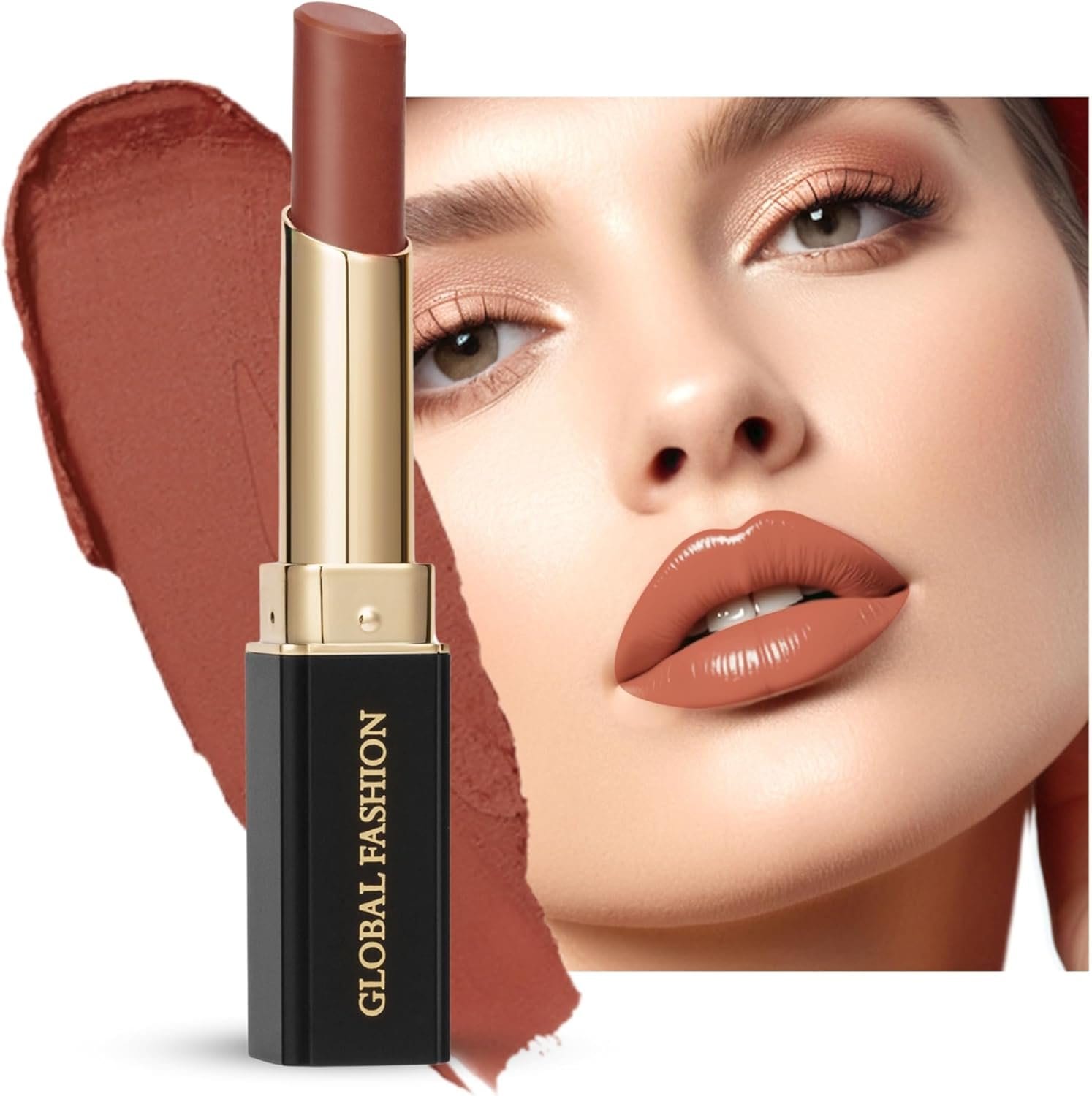 Global Fashion Silk Smooth Matte Lipstick – Long-Lasting, Luxurious Color, Rich Hydration, Lightweight Formula, Lightweight Matte Lip Color for Women, Available in Multiple Shades — Color 119 Strong Envy