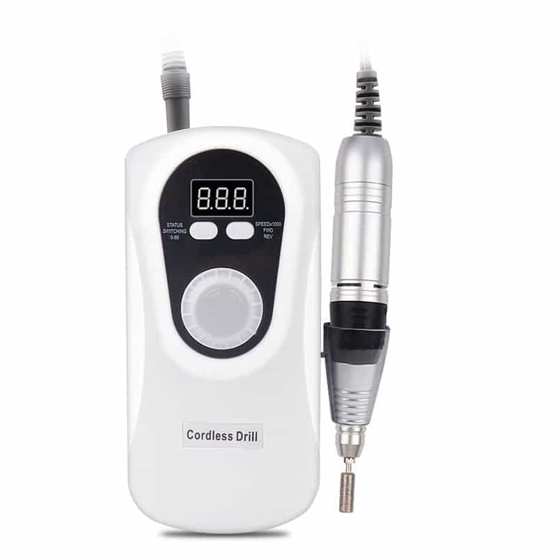 Global Fashion Electric Nail Drill Kit - 30,000 RPM, Portable Manicure Set - Powerful Motor, Lightweight Design, Variable Speed, Forward/Reverse Rotation, Low Noise, 6-Piece Set