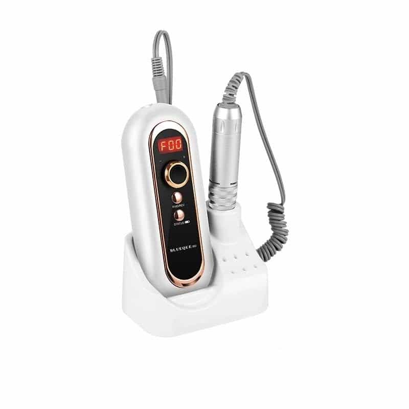 Global Fashion BQ-504A Cordless Nail Drill – 30,000 RPM, LCD Display, Rechargeable, Lightweight Ergonomic E-File Kit for Acrylic, Gel & Polygel Removal, Manicure & Pedicure, Salon