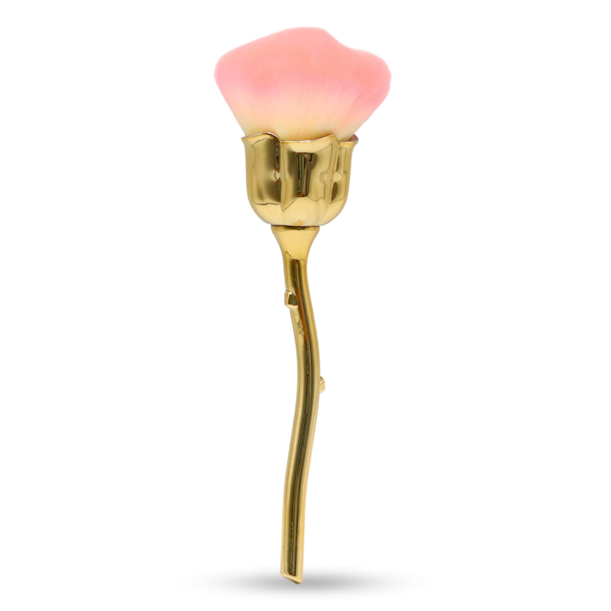 GLOBAL FASHION Professional Vegan & Cruelty-Free - Nail Art Powder Dust Removal Brush - Soft Bristles for Acrylic Powders, Glitters & Dips - Manicure Tool - Home & Salon Use | Gold — Color 0634052951708