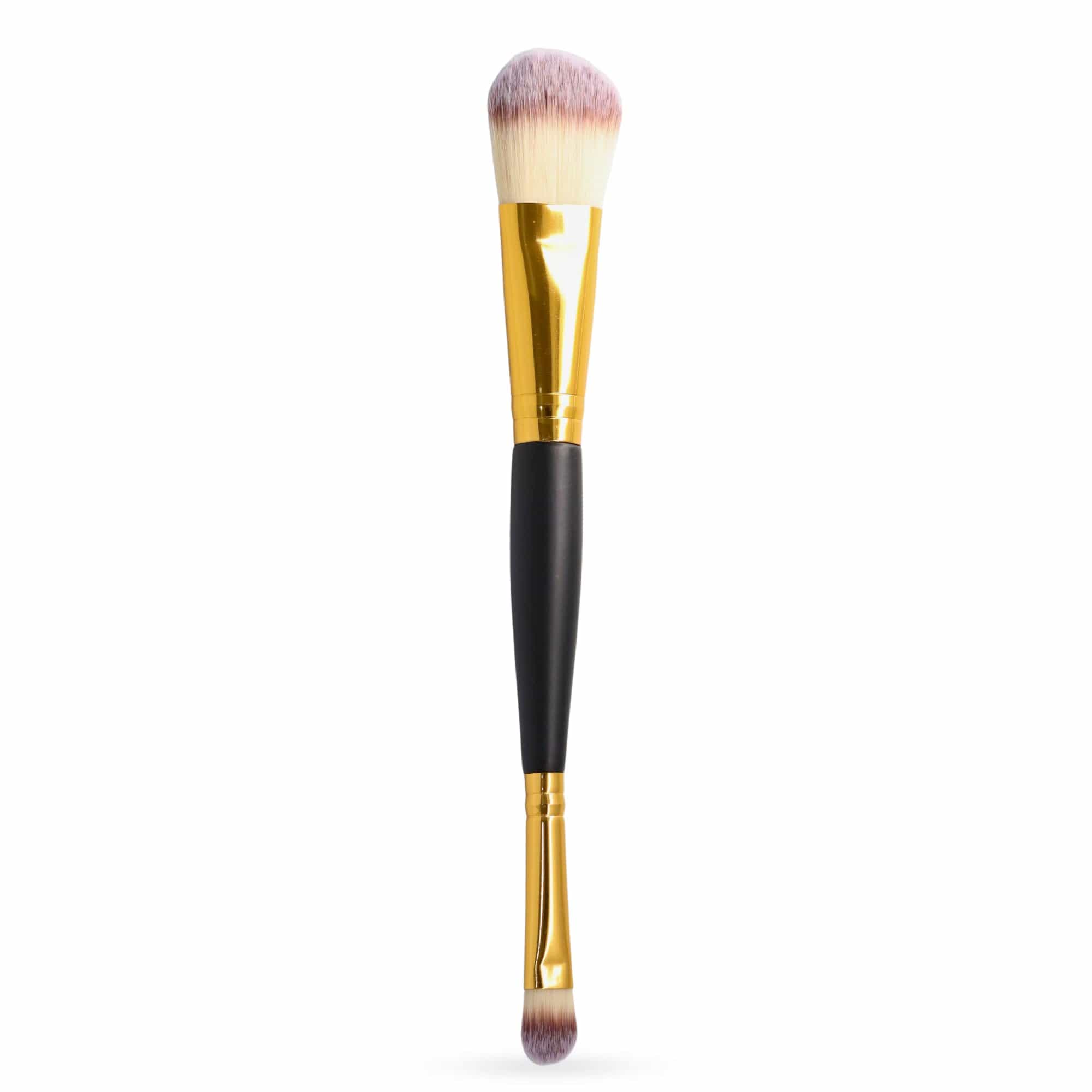 GLOBAL FASHION Professional Dual-Function Blush Brush | Blending & Sculpting | Precision Application | Soft Synthetic Bristles | Double-Ended Applicator | Cruelty-Free & Vegan | Ma