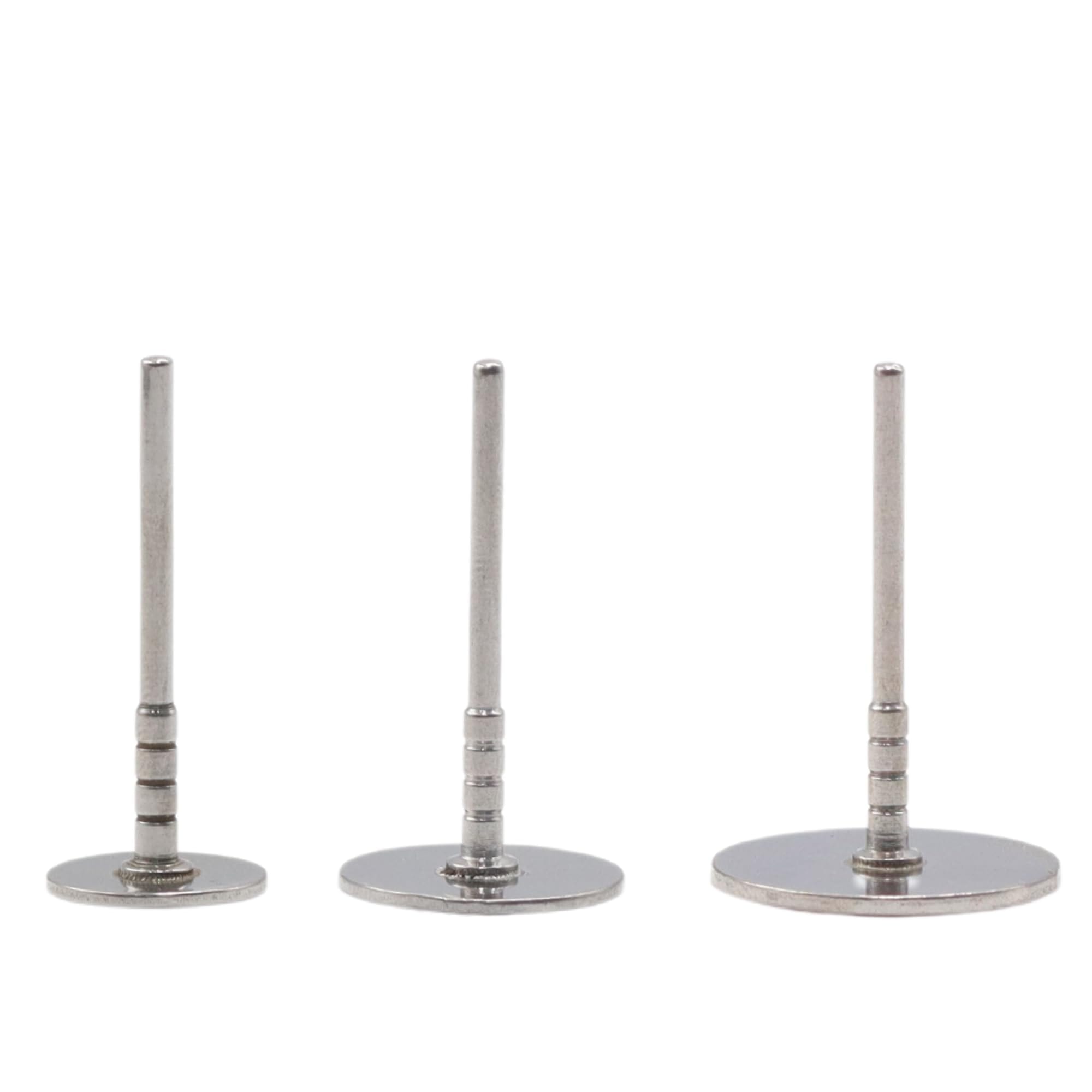 GLOBAL FASHION Professional Stainless Steel Disc for Sanding Paper (25mm, 20mm, 15mm) - Metal Disk Nail Drill Bits & Drill Nails Accessories | (Set of 3) — Size disc-set-of-3