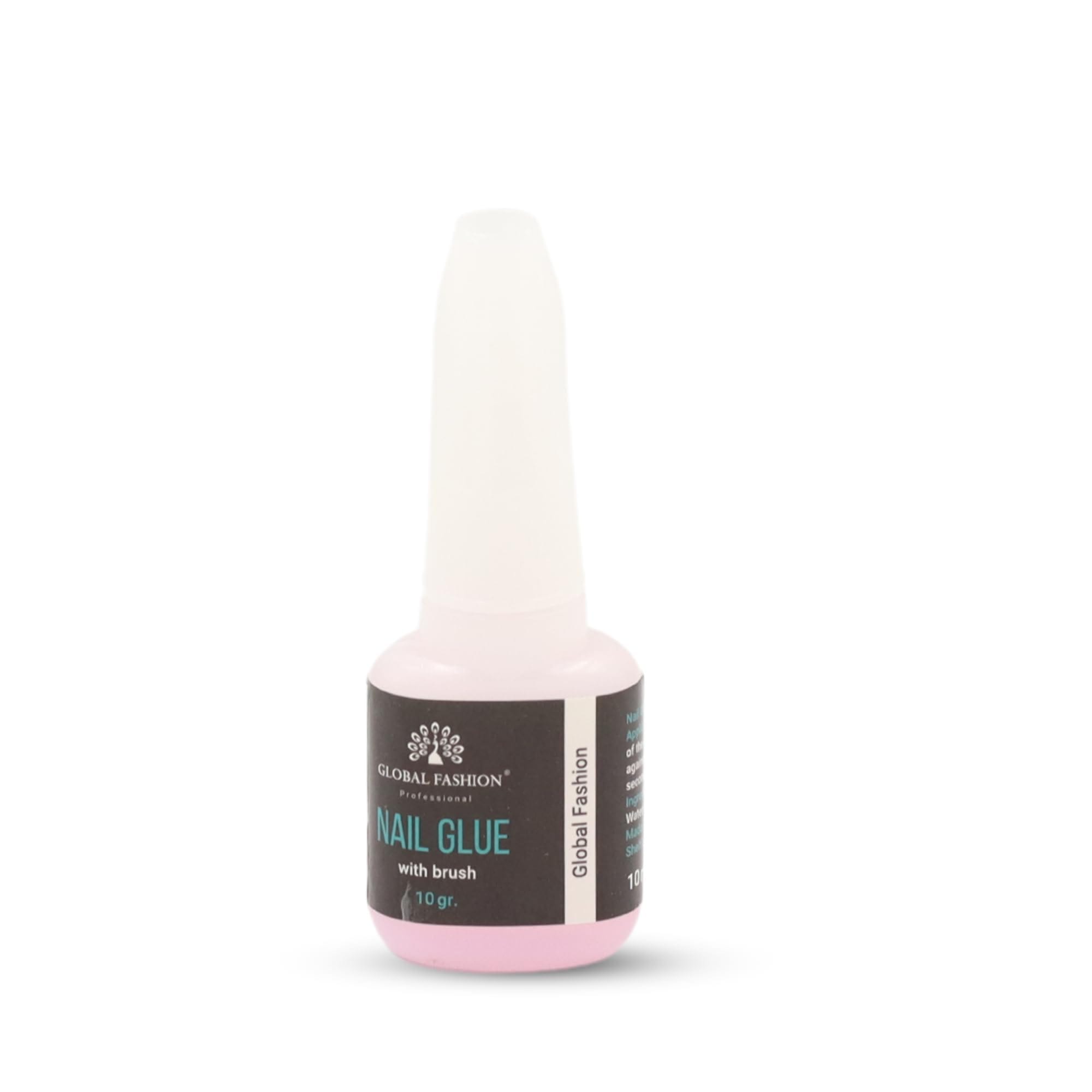GLOBAL FASHION Brush-On Nail Glue - 10g | Long Lasting | Secure Application for False Nails