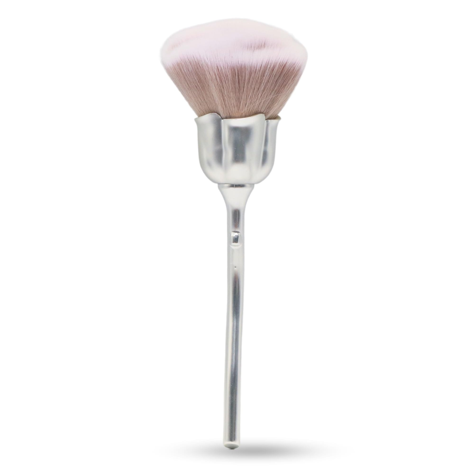 GLOBAL FASHION Professional Vegan & Cruelty-Free - Nail Art Powder Dust Removal Brush - Soft Bristles for Acrylic Powders, Glitters & Dips - Manicure Tool - Home & Salon Use | Silv — Color 0634052951692