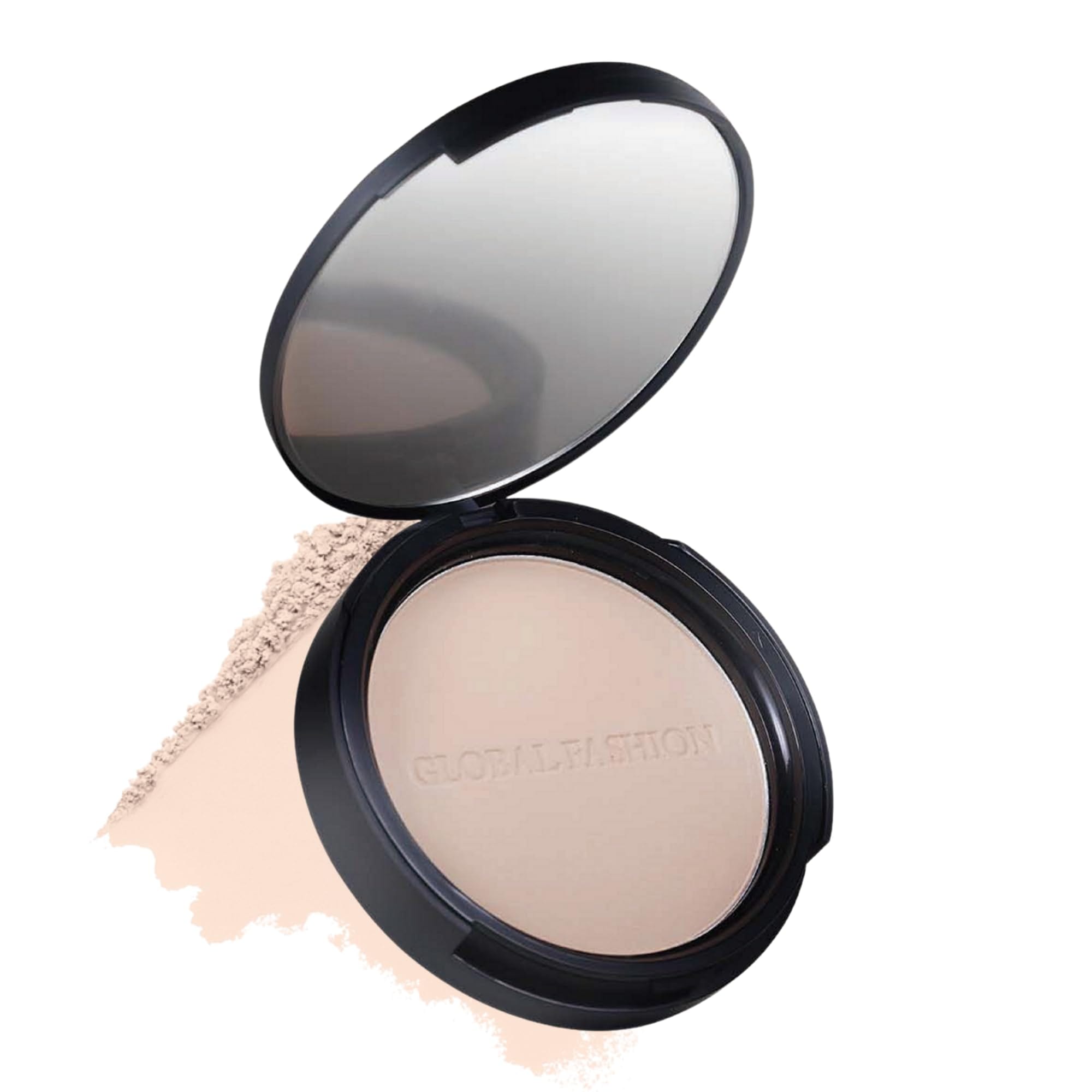 Global Fashion Waterproof Makeup Setting Powder - 8 Shades, 24-Hr Sweat-Proof, Oil-Control, Matte Finish, Compact with Mirror & Puff, Lightweight, Pore-Blurring Coverage (101 - She)