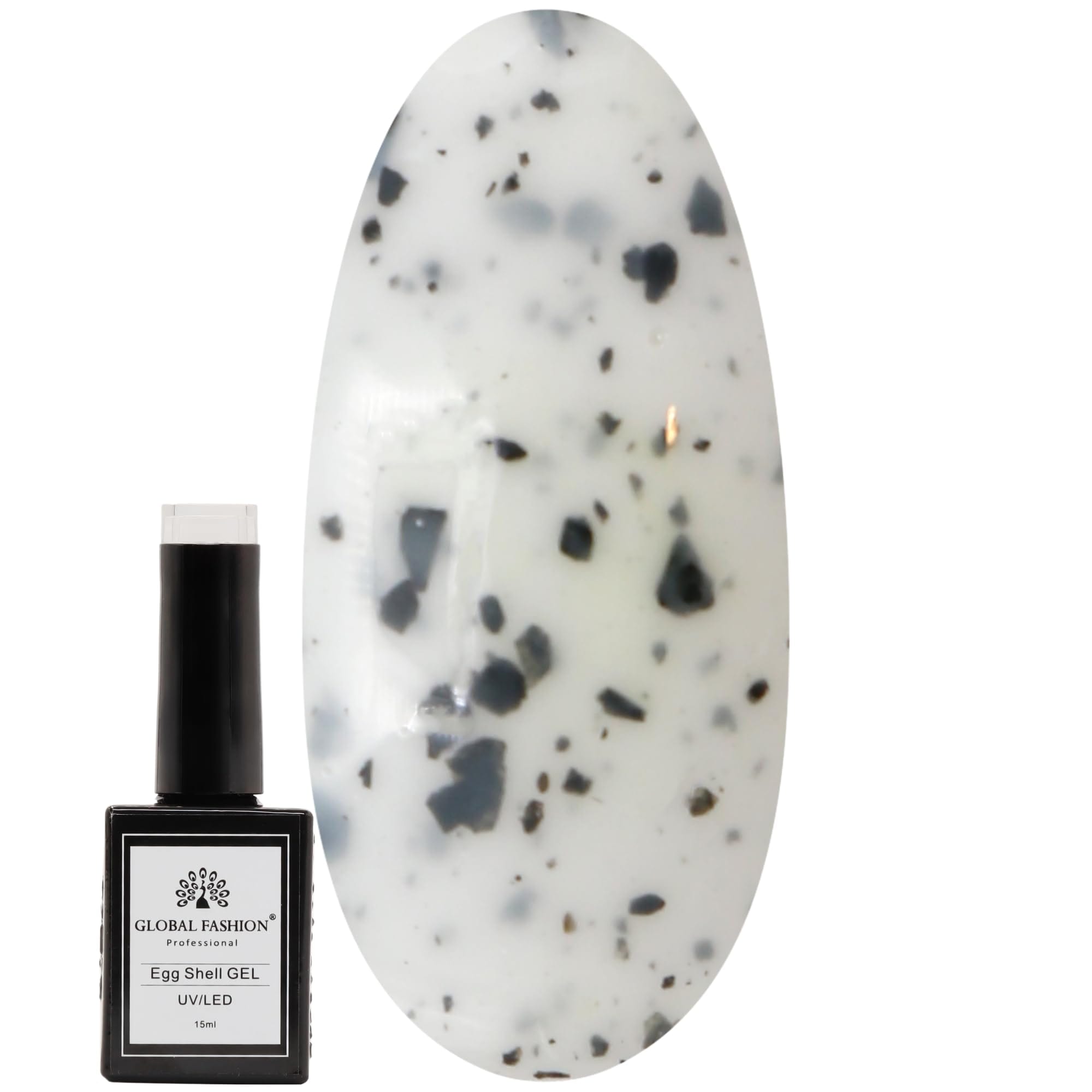 Egg Shell UV/LED Gel Nail Polish – Long-Lasting Color-Changing Soak-Off Gel, Easy Application, Nail Art Polish for Salon-Grade & Home Manicures – (Shade 207, 15ml)