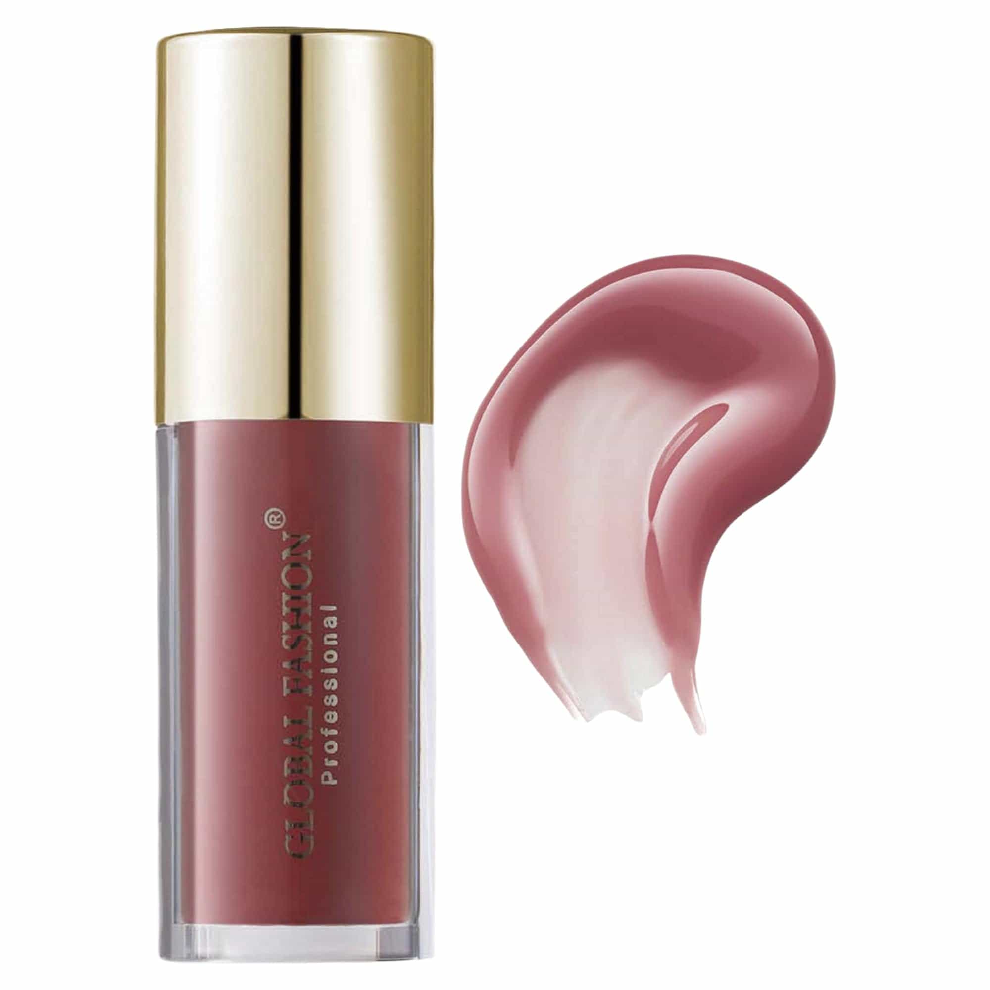 Global Fashion Bright Lustrous Lip Oil & Gloss - 8 Shades, Hydrating Non-Sticky Lip Gloss, Tinted Nourishing Care, High-Shine Glossy Finish with Flat Paddle Tip (108 - Royal Pink)