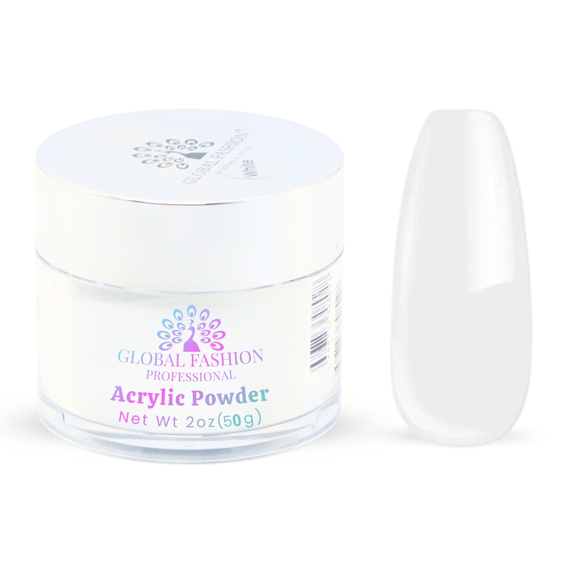 Acrylic Powder - Clear Finish, Strong Adhesion, Bubble-Free, Non-Yellowing, For Nail Extensions, Overlays, 3D & French Nails, Low-Odor, Fast-Setting, Professional Salon-Quality For — Color 0744963296451