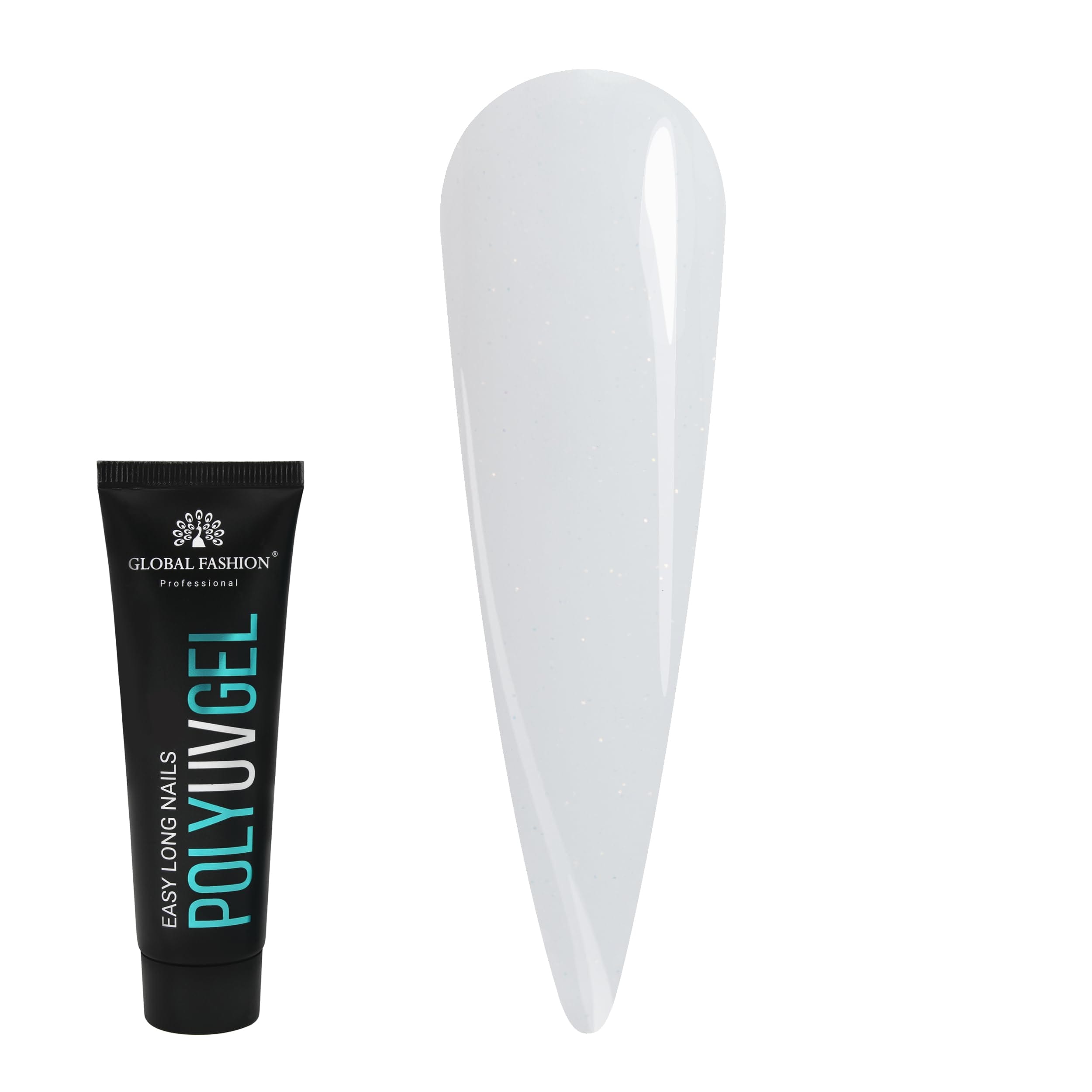 Global Fashion Professional Poly UV Gel with Shimmer: Long-Lasting, Salon-Quality Nails in Dazzling Colors | (02)