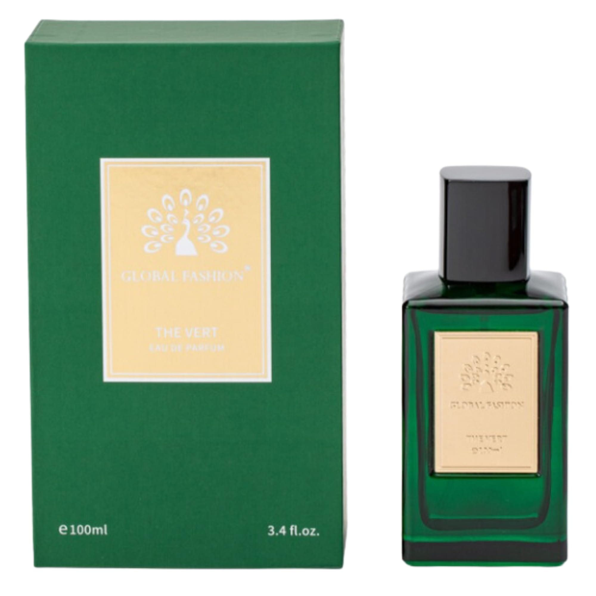 Men's Eau De Parfum - Natural Spray Luxury Fresh Aquatic Fragrance, Long-Lasting, Ocean Inspired, Elegant and Sophisticated, Ideal for All Seasons, Perfect for Him (The Vert)