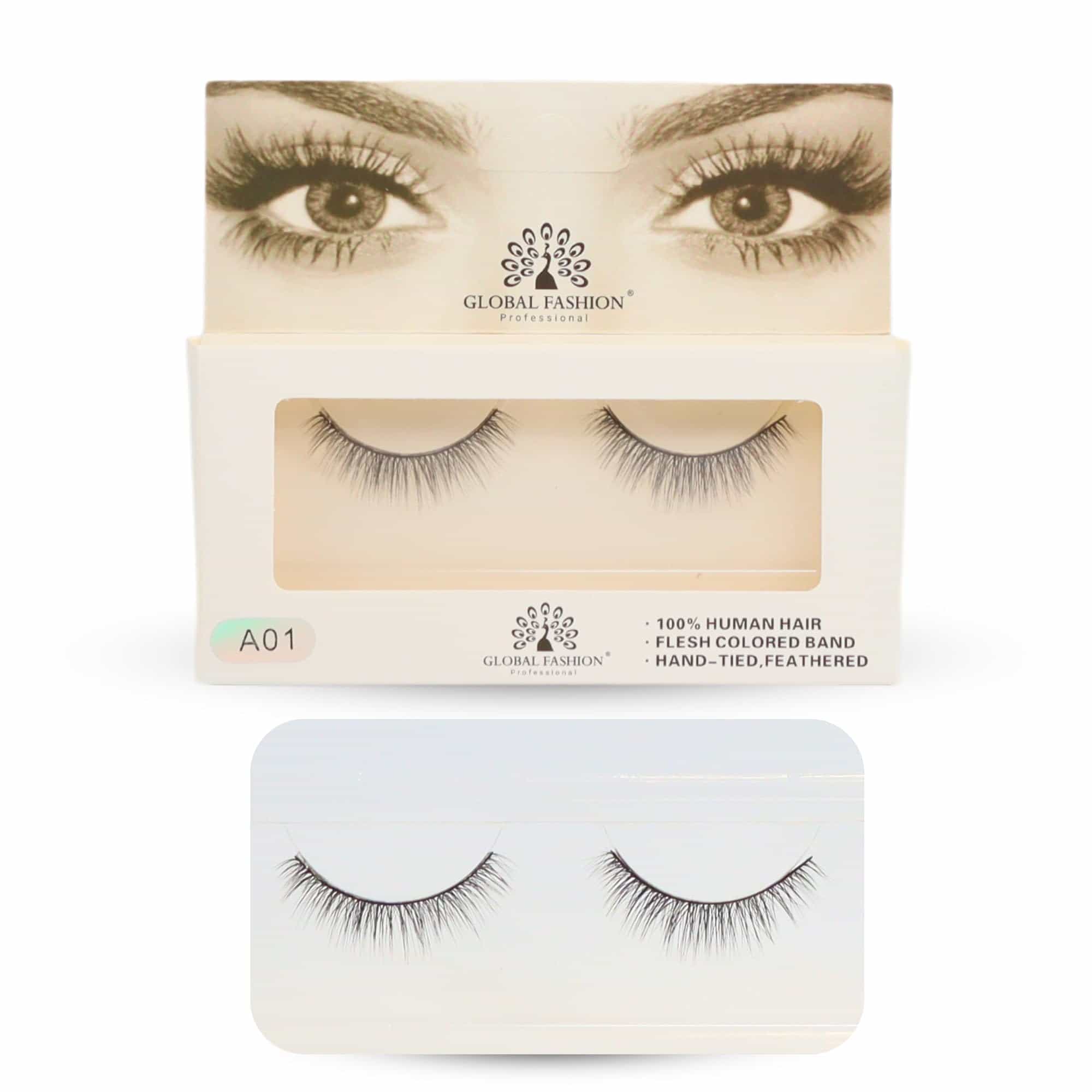 2 Pcs False Eyelashes Pack - Wispy Natural Look, Mink Fluffy Strips, Cat Eye and Fox Eye Lashes, Reusable, Easy Application, Perfect for Daily Wear & Special Occasions - | (Eyelash)