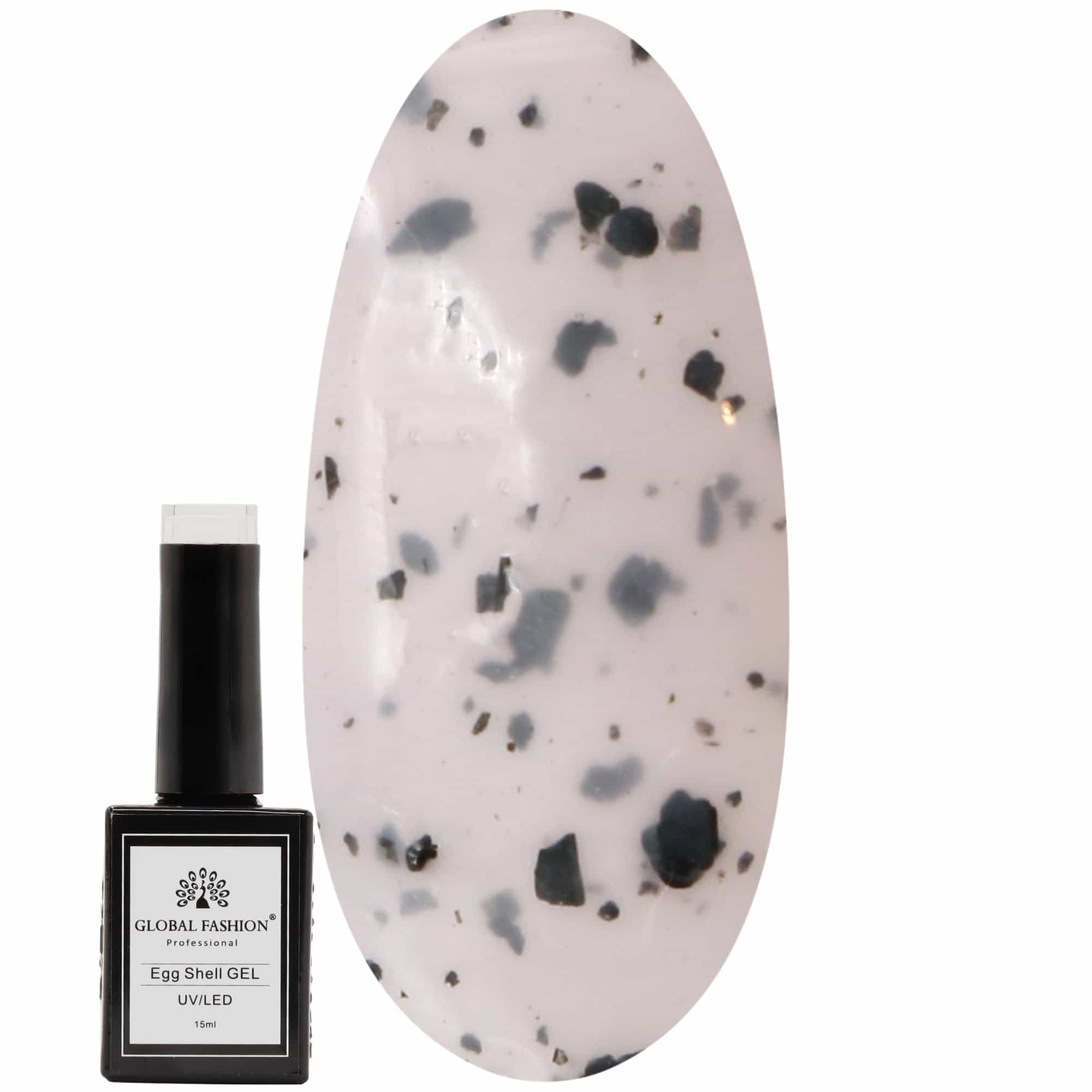 Egg Shell UV/LED Gel Nail Polish – Long-Lasting Color-Changing Soak-Off Gel, Easy Application, Nail Art Polish for Salon-Grade & Home Manicures – (Shade 210, 15ml)