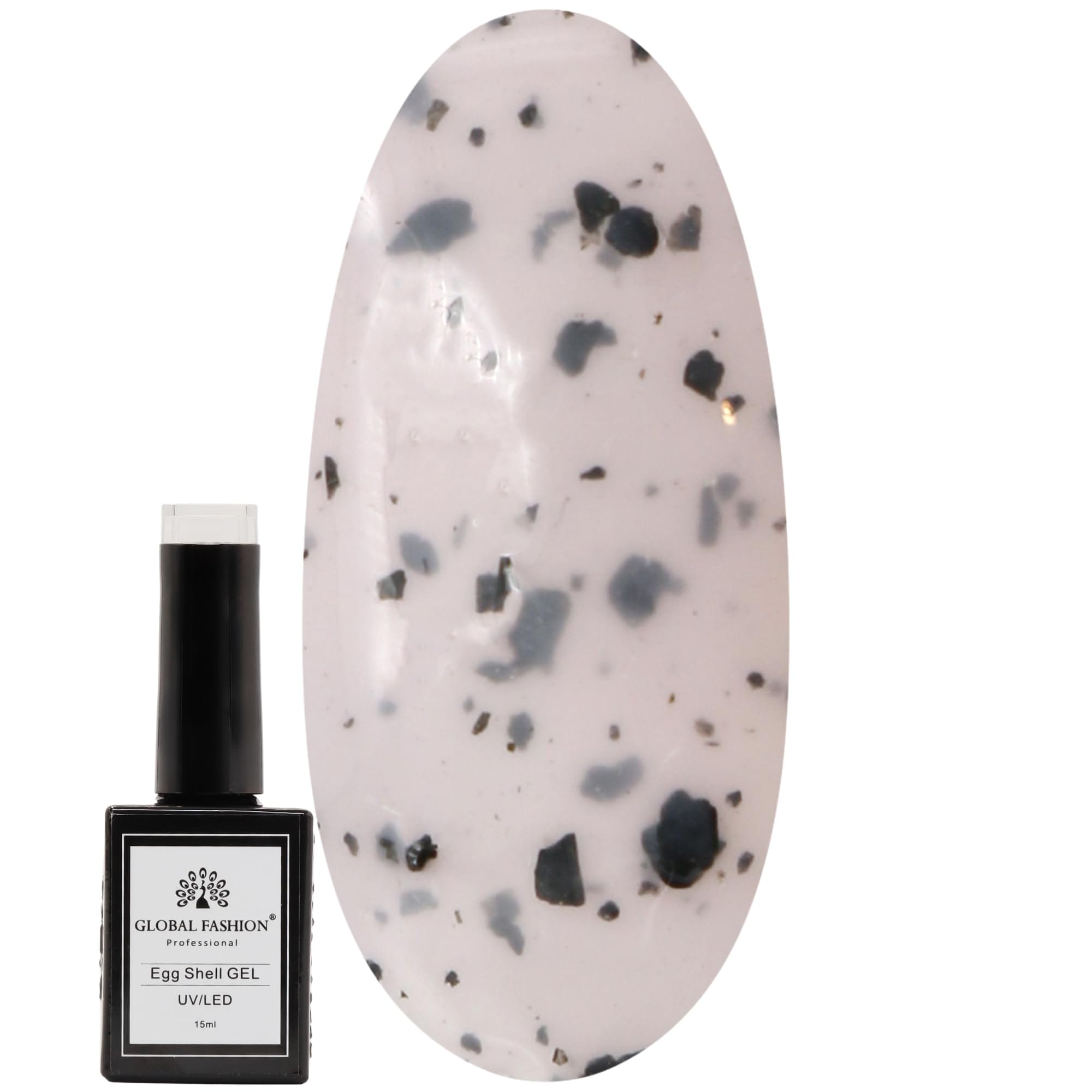 Egg Shell UV/LED Gel Nail Polish – Long-Lasting Color-Changing Soak-Off Gel, Easy Application, Nail Art Polish for Salon-Grade & Home Manicures – (Shade 210, 15ml)
