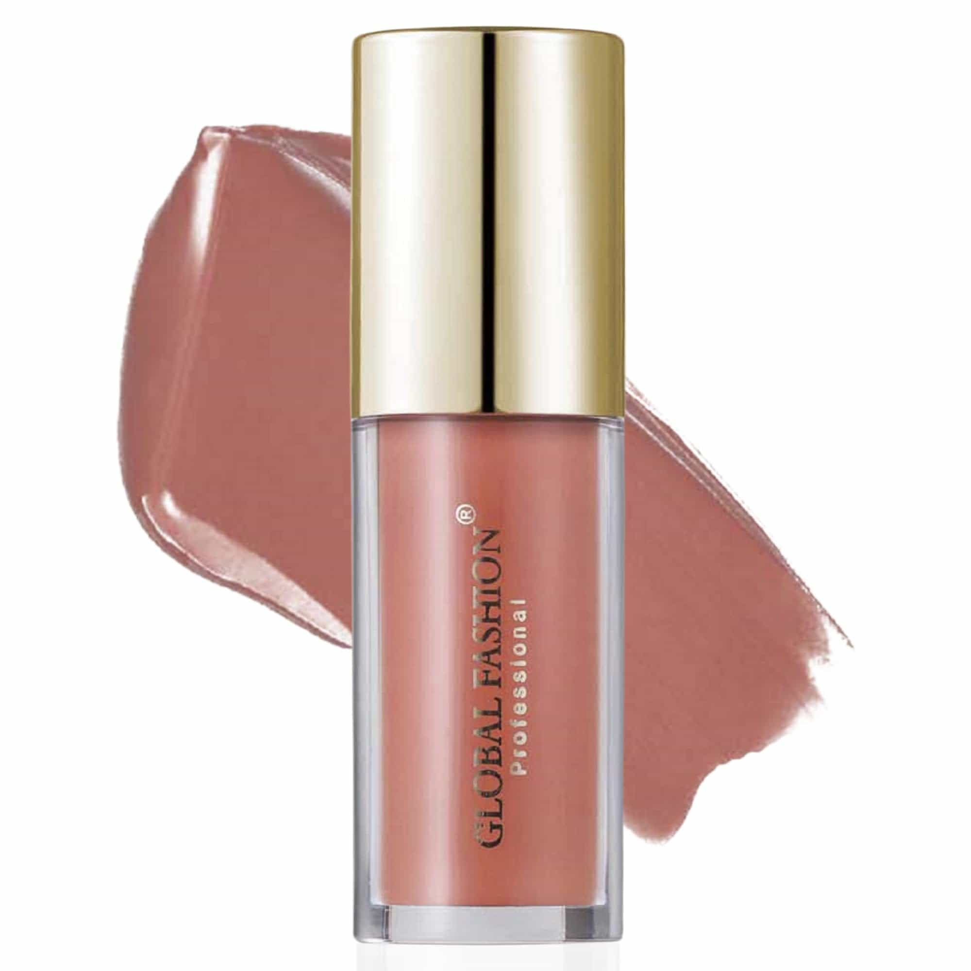 GLOBAL FASHION Velvet Lasting Matte Lip Gloss 4g - 24 Shades, Lightweight, Long-Lasting, Non-Sticky, High-Pigment, Hydrating with Jojoba Oil & Vitamin E for Smooth Wear (102 - Copp)