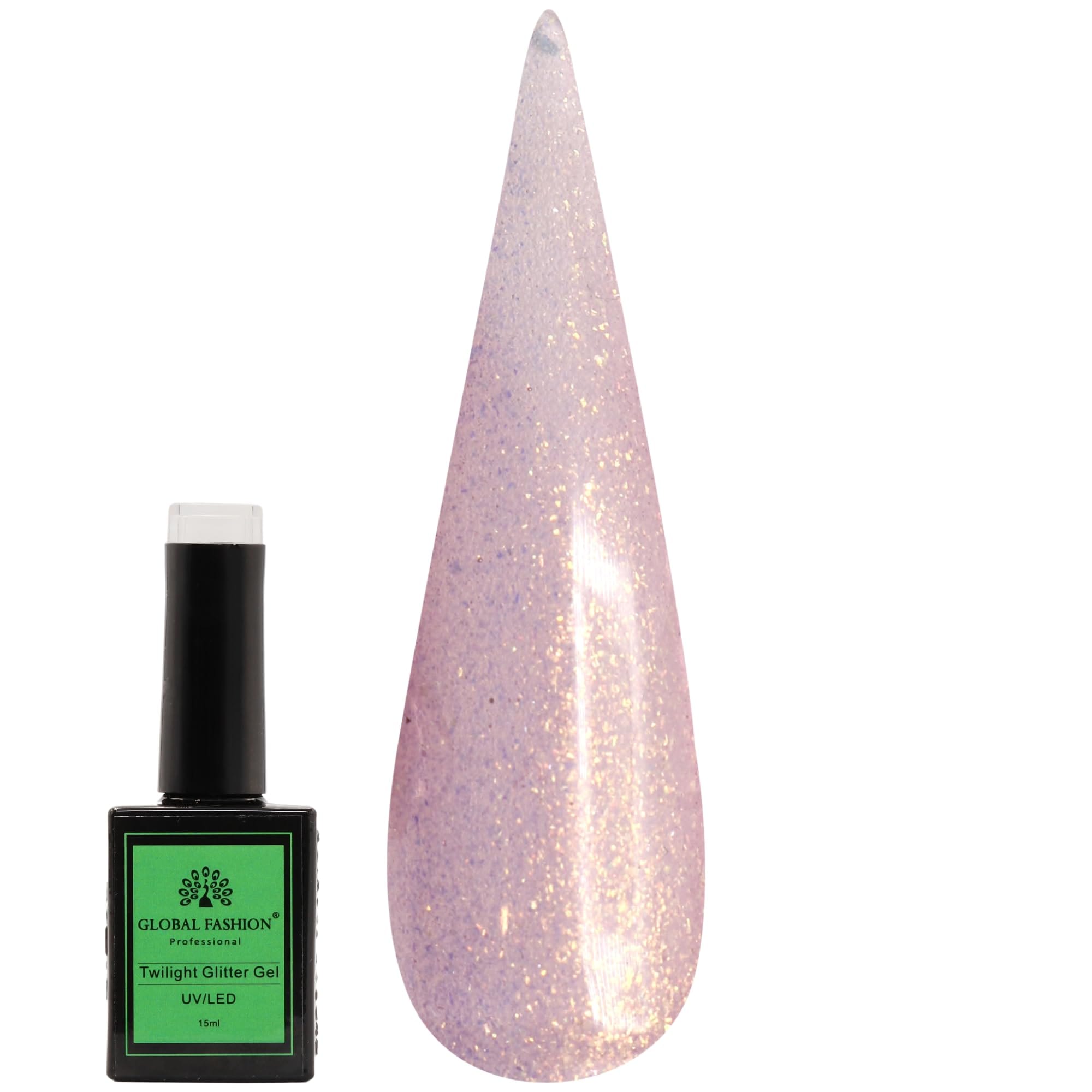 Twilight Gel Nail Polish 15ml by Global Fashion – Long-Lasting, Color Changing, Professional Nail Art, UV/LED Soak-Off Gel, Easy Application, Salon-Grade Manicure | (205, 15ml)