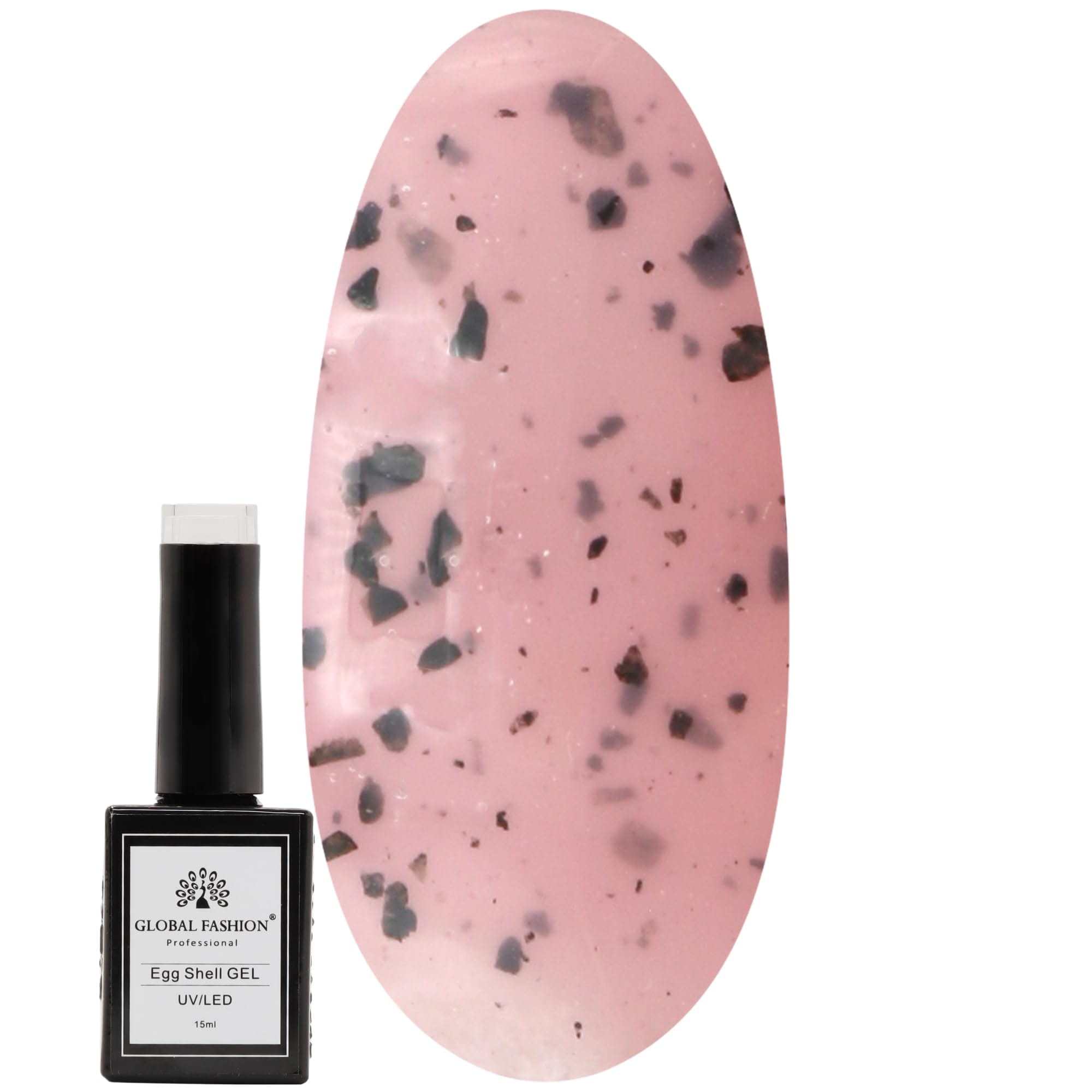 Egg Shell UV/LED Gel Nail Polish – Long-Lasting Color-Changing Soak-Off Gel, Easy Application, Nail Art Polish for Salon-Grade & Home Manicures – (Shade 212, 15ml)