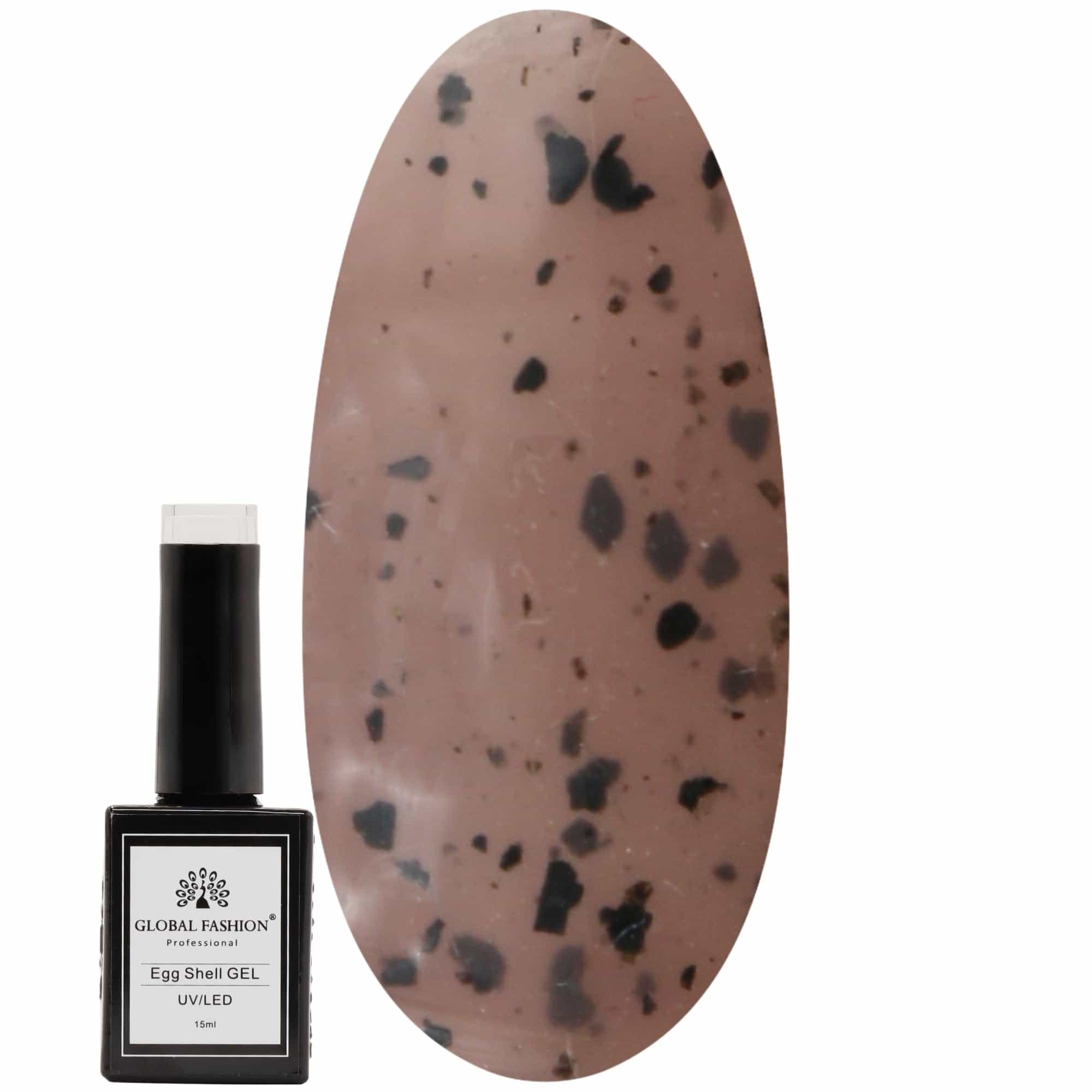 Egg Shell UV/LED Gel Nail Polish – Long-Lasting Color-Changing Soak-Off Gel, Easy Application, Nail Art Polish for Salon-Grade & Home Manicures – (Shade 209, 15ml)