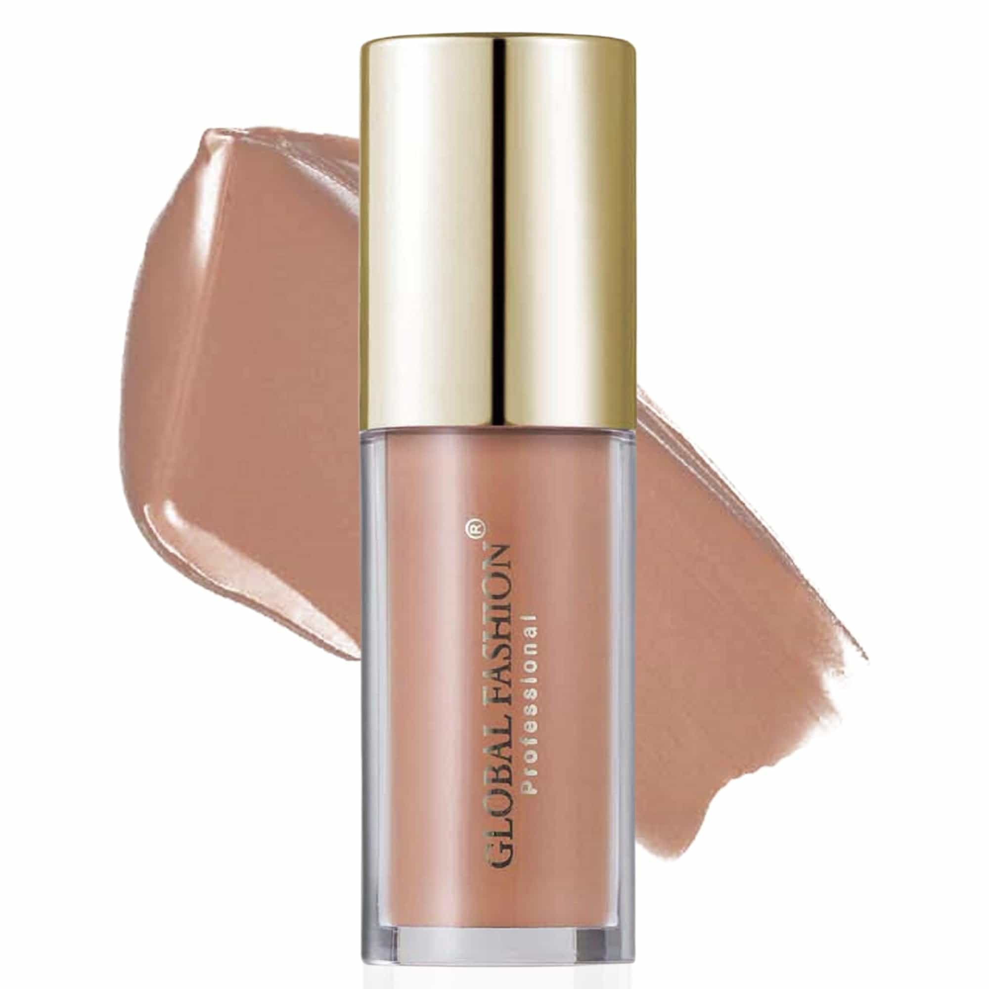 GLOBAL FASHION Velvet Lasting Matte Lip Gloss 4g - 24 Shades, Lightweight, Long-Lasting, Non-Sticky, High-Pigment, Hydrating with Jojoba Oil & Vitamin E for Smooth Wear (106 - Nude)