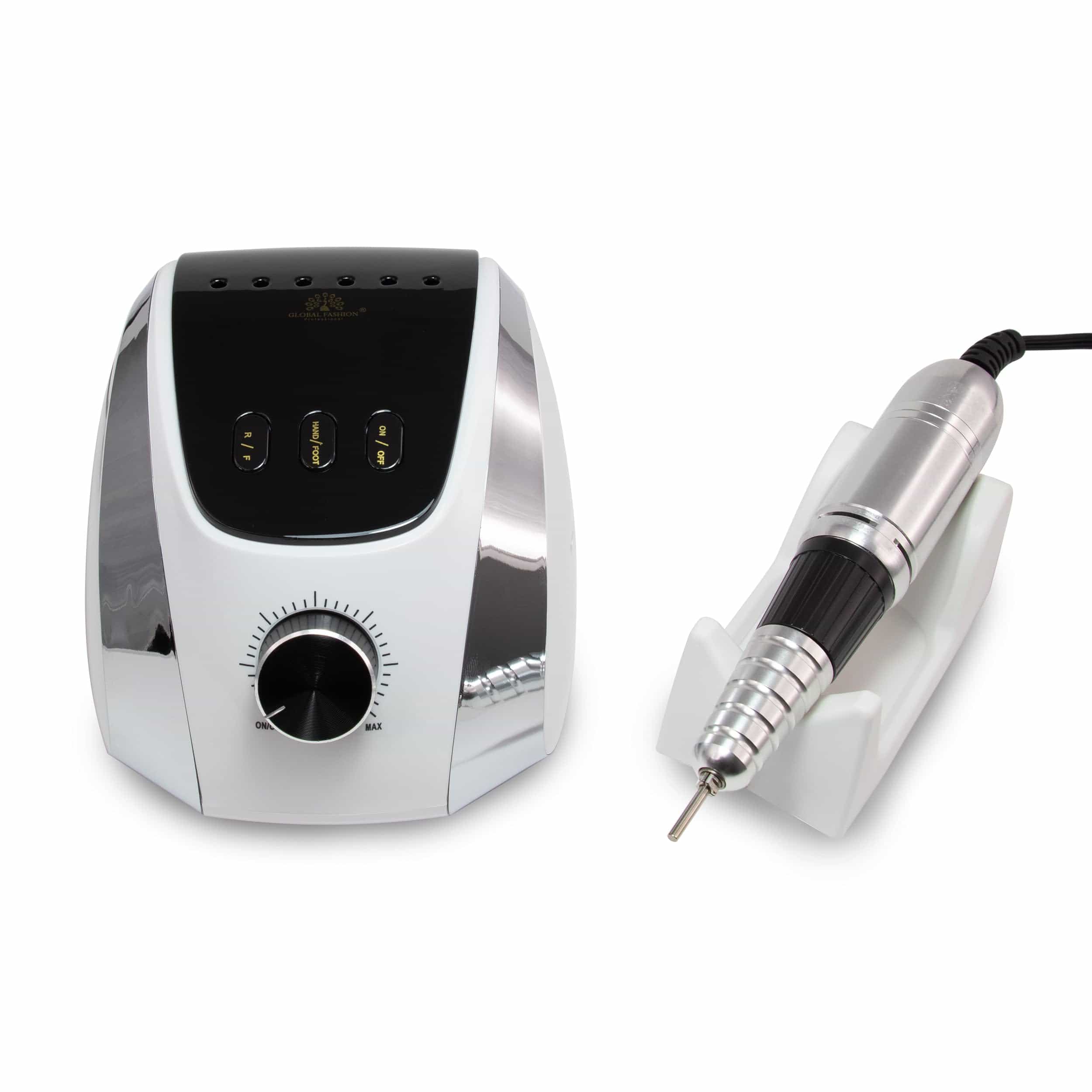 Global Fashion Electric Nail Drill Kit - 68W, 35,000 RPM, DIY Manicure & Pedicure, Acrylic & Gel Nails, High Speed, Low Noise, Lightweight, Forward/Reverse Rotation, For Home & Sal