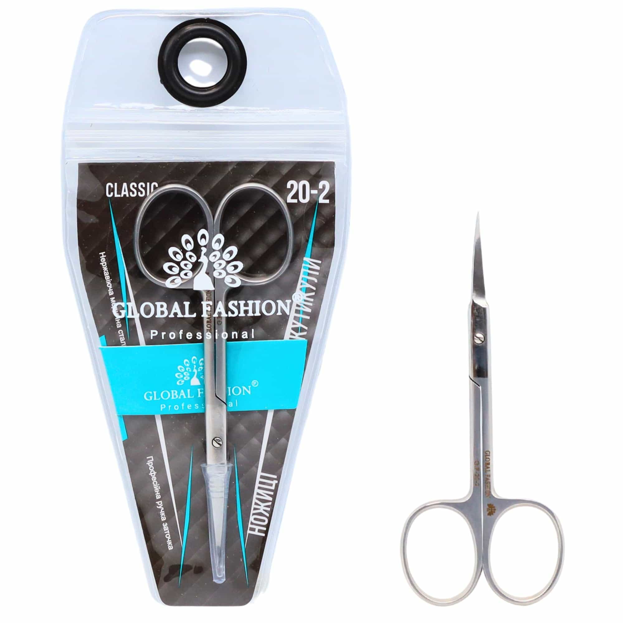 Global Fashion Cuticle Scissors – Hand Sharpened, Medical Stainless Steel, Precision Blades for Nail & Cuticle Trimming, Rust-Resistant Manicure Tool for Home & Salon Use (Classic)