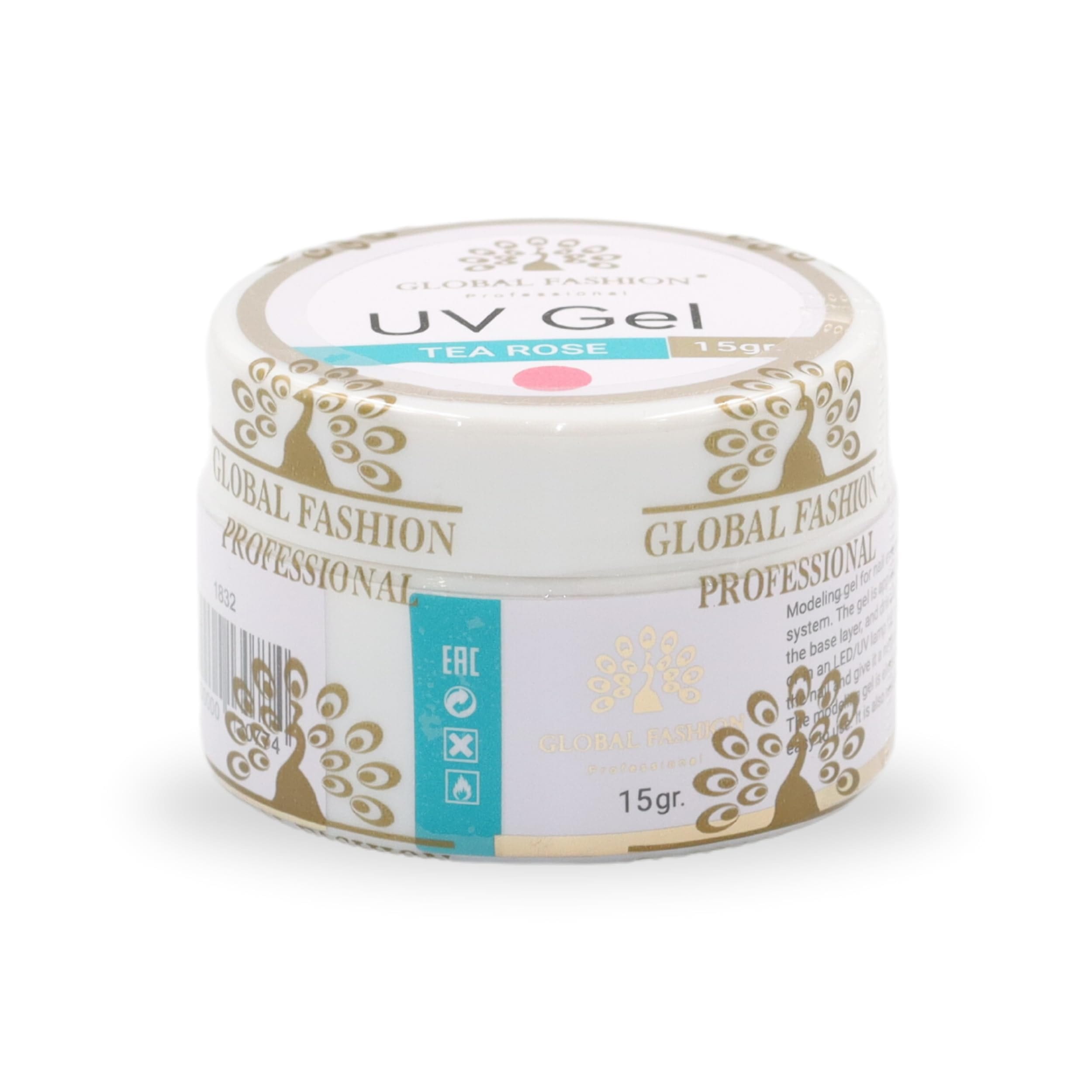 GEL FOR NAIL EXTENSION 15gr TE ROSE — Color Tea Rose 15g
