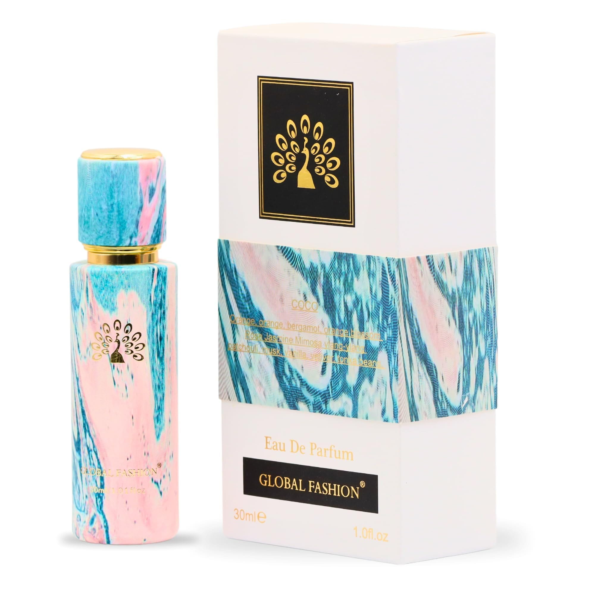 Global Fashion Eau de Parfum Spray for Women – 30 ml EDP, Long-Lasting Luxury Perfume Gift for Her (Coco) — Scent -0614537742007